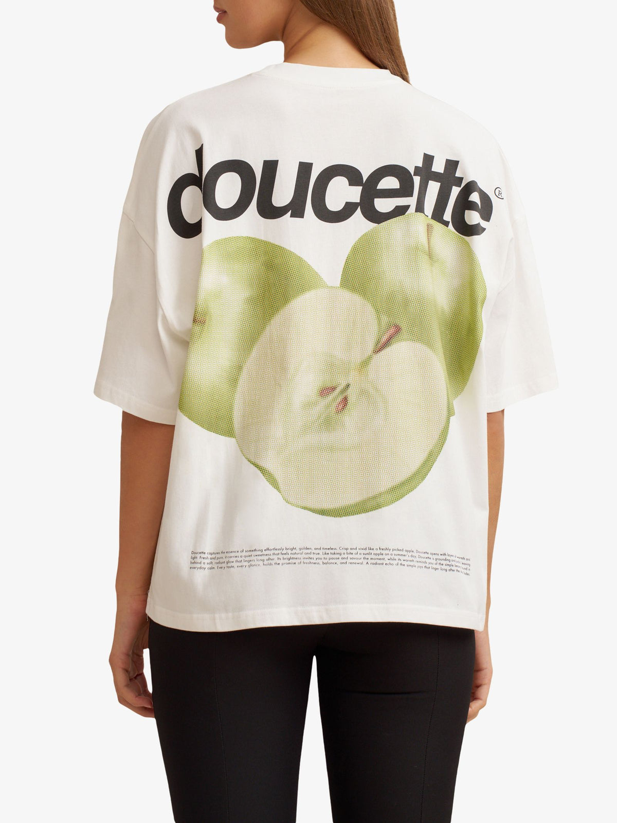 Doucette Unisex Green Apples Compact Tee | Ivory