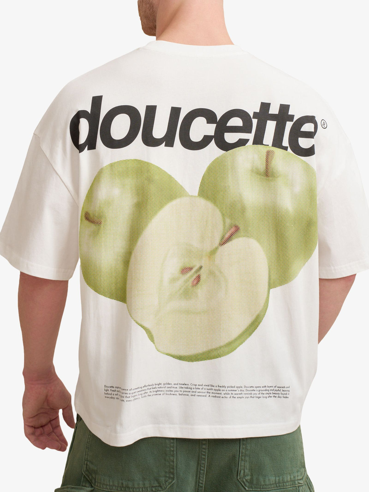 Doucette Unisex Green Apples Compact Tee | Ivory