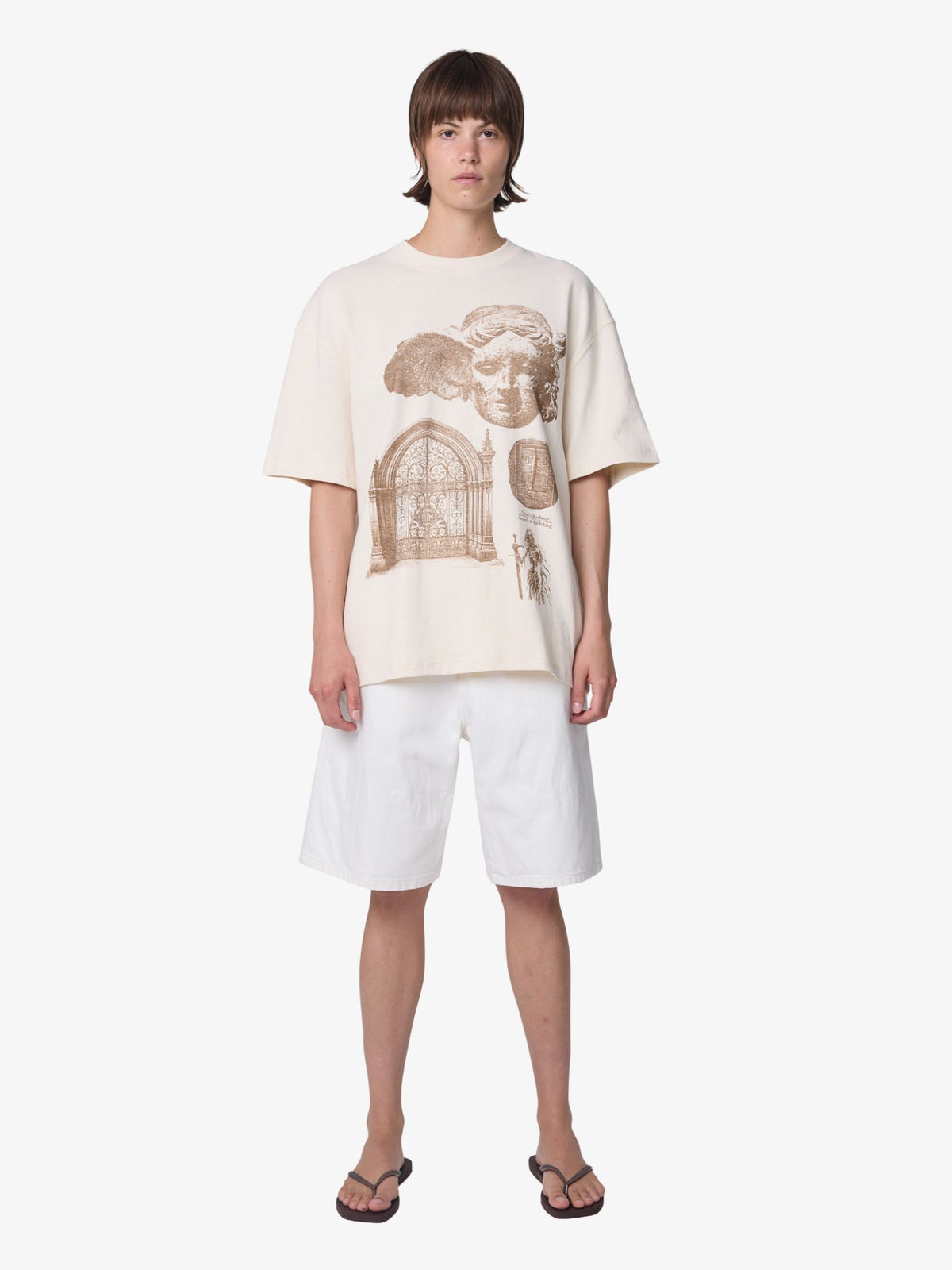 Deus Invocation Tee | Dirty White