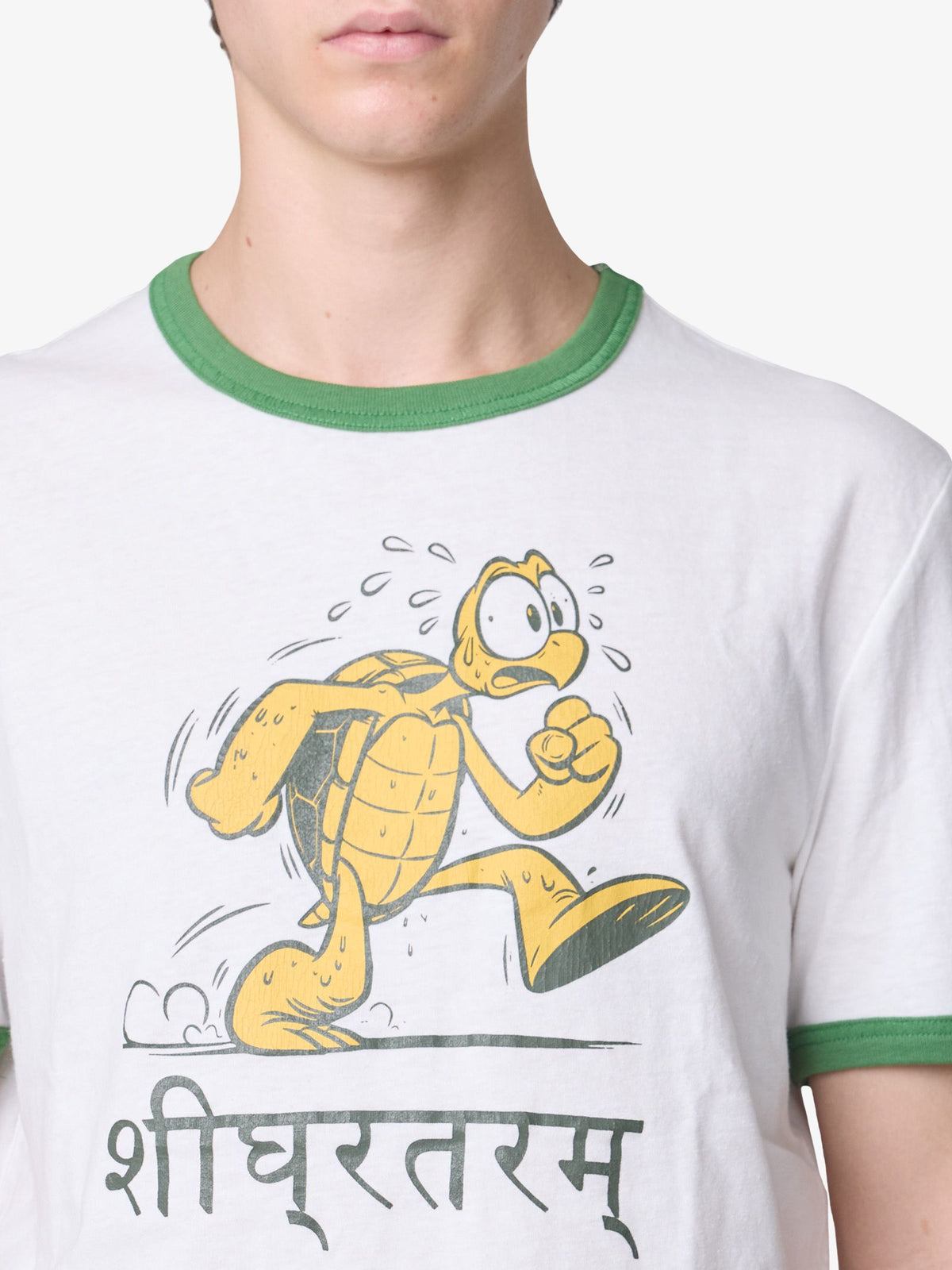 Deus Faster Tee | Dirty White