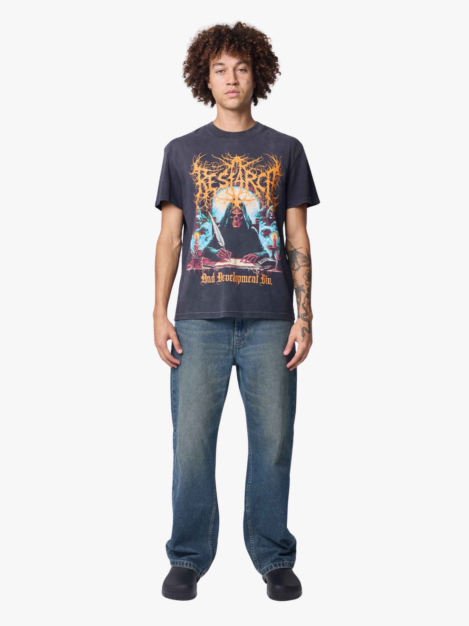 Deus R&D Tee Anthracite | Glue Store