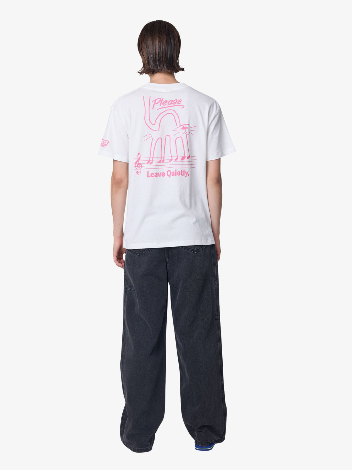Deus Ostinato Tee | Pink Print/Vintage White