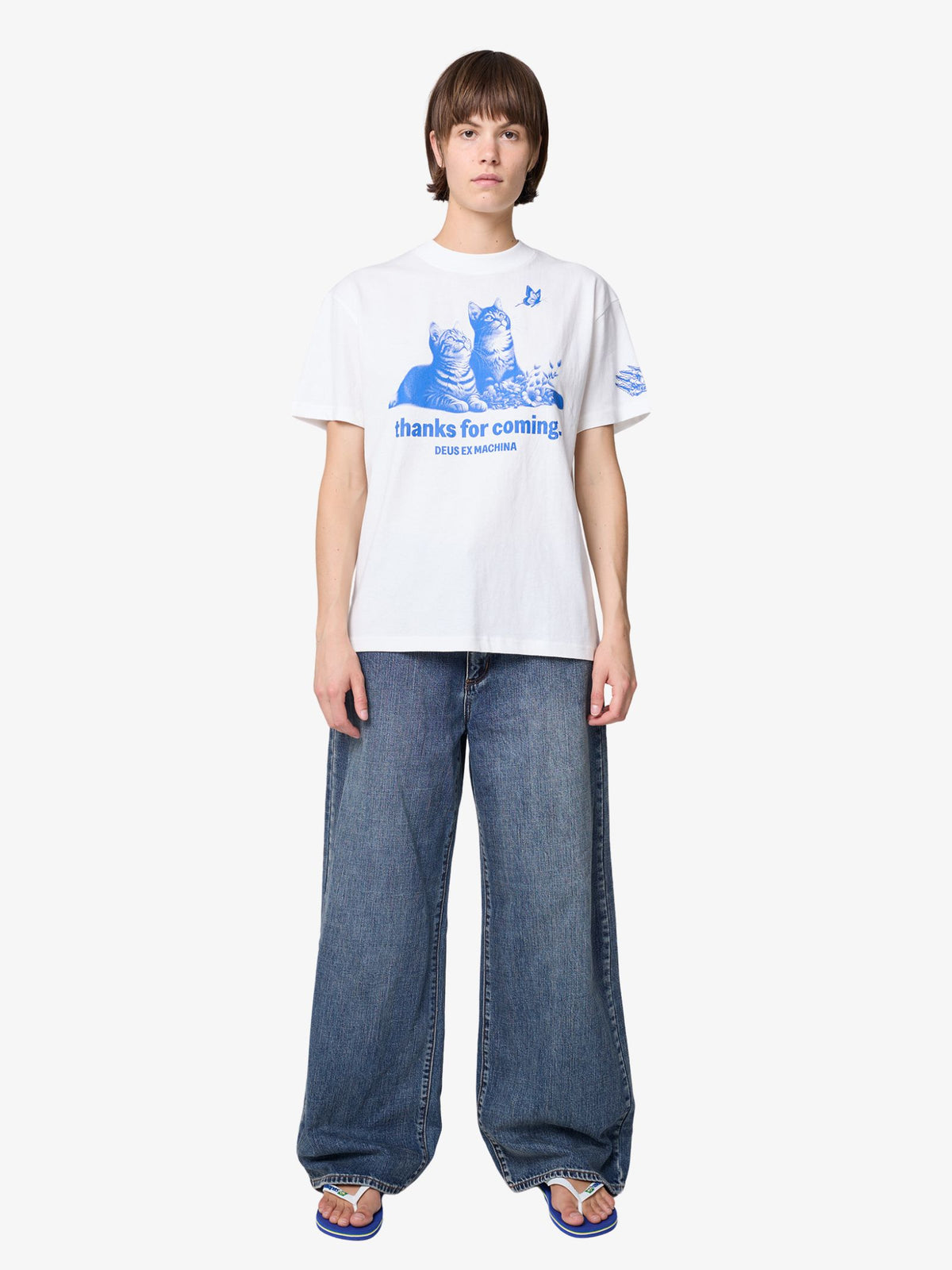 Deus Ostinato Tee | Blue Print/Vintage White