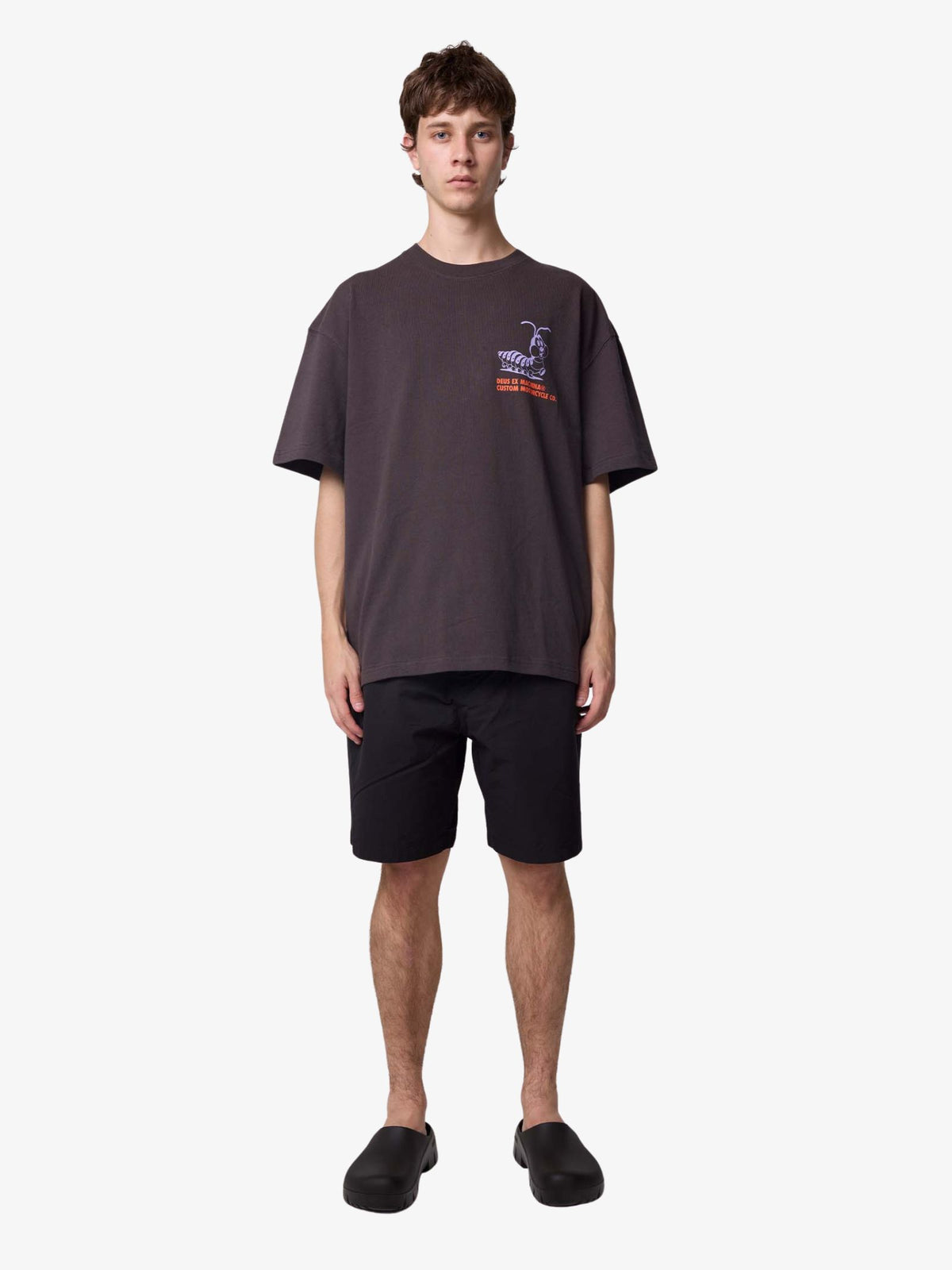 Deus Under The Pump Tee | Anthracite