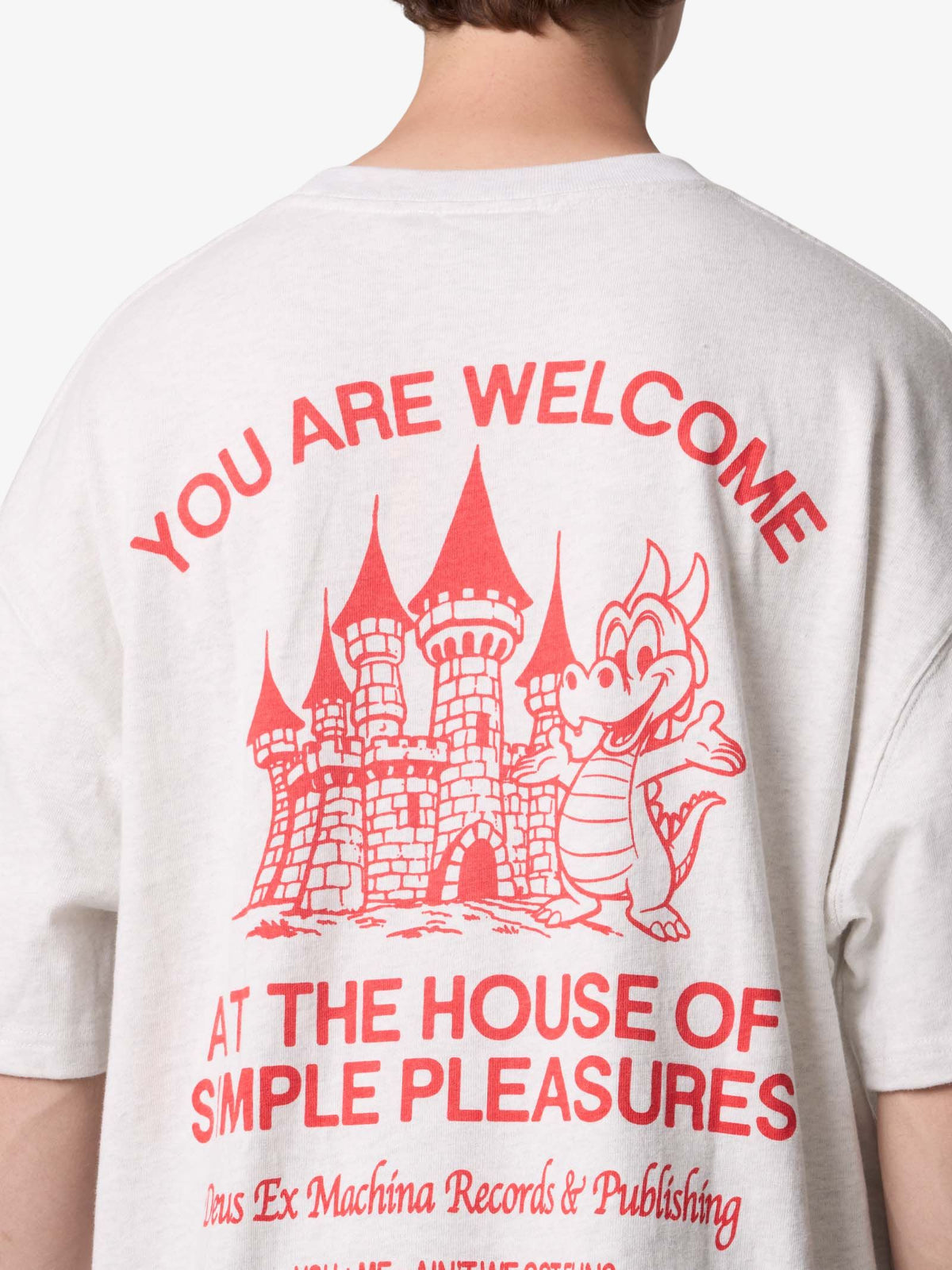 Deus You Are Welcome Tee | Lt Grey Marle