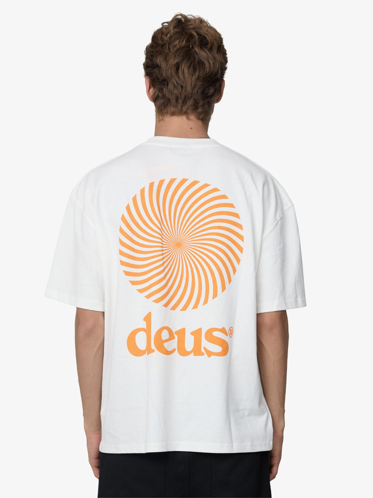 Deus Reverse Strata Tee | Vintage White