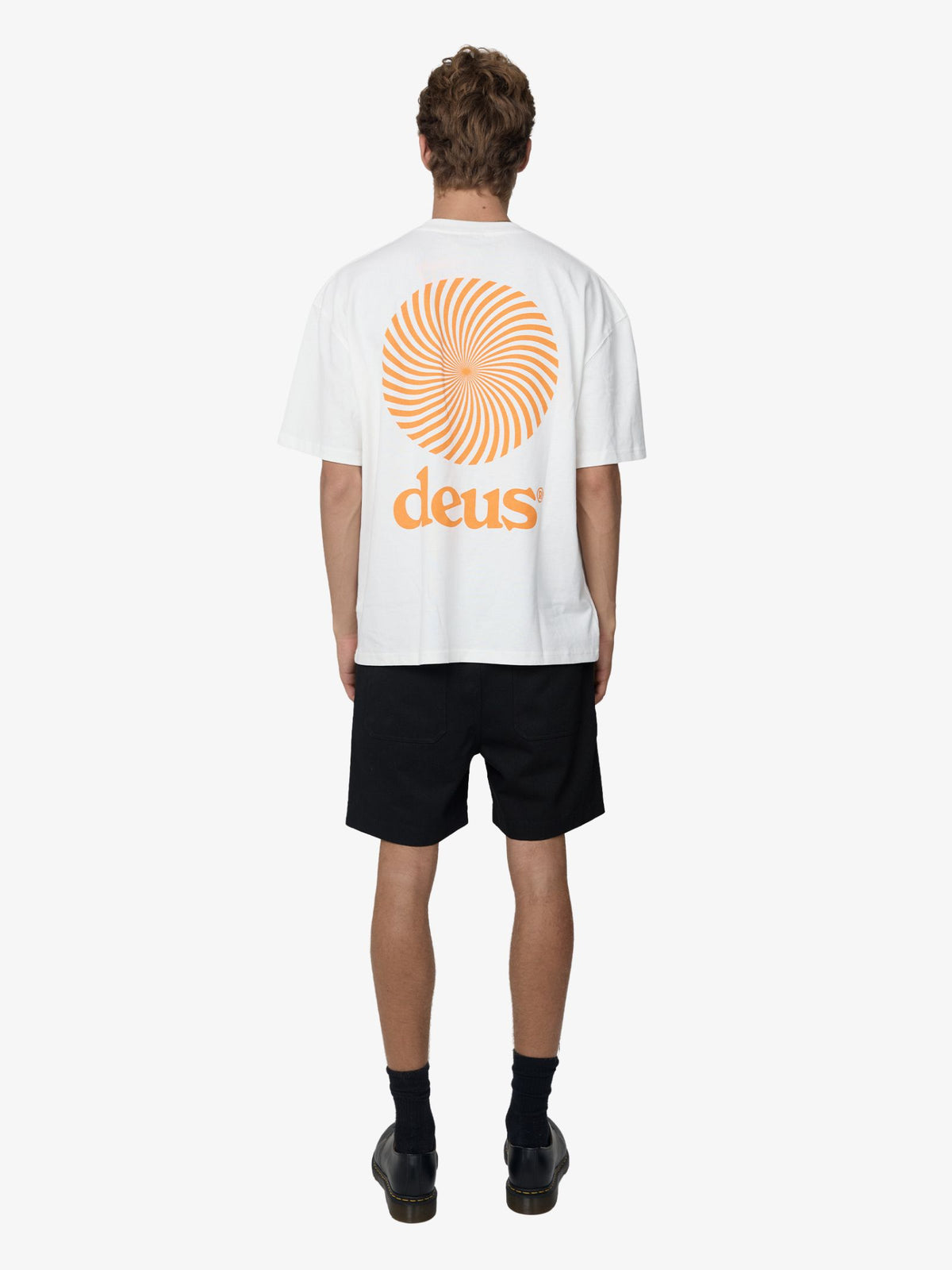 Deus Reverse Strata Tee | Vintage White