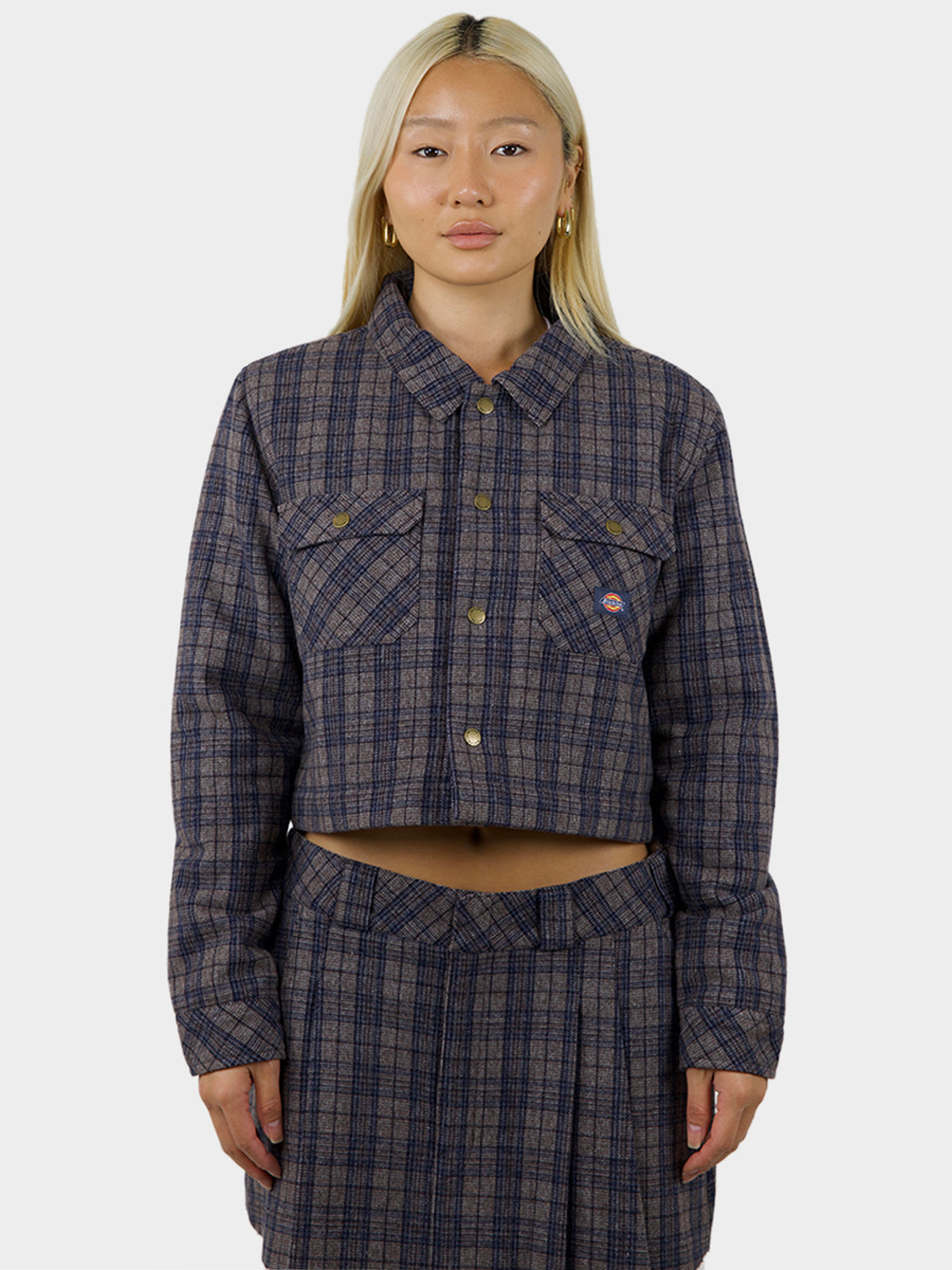 Dickies Rancher Chore Plaid Jacket | Navy Plaid