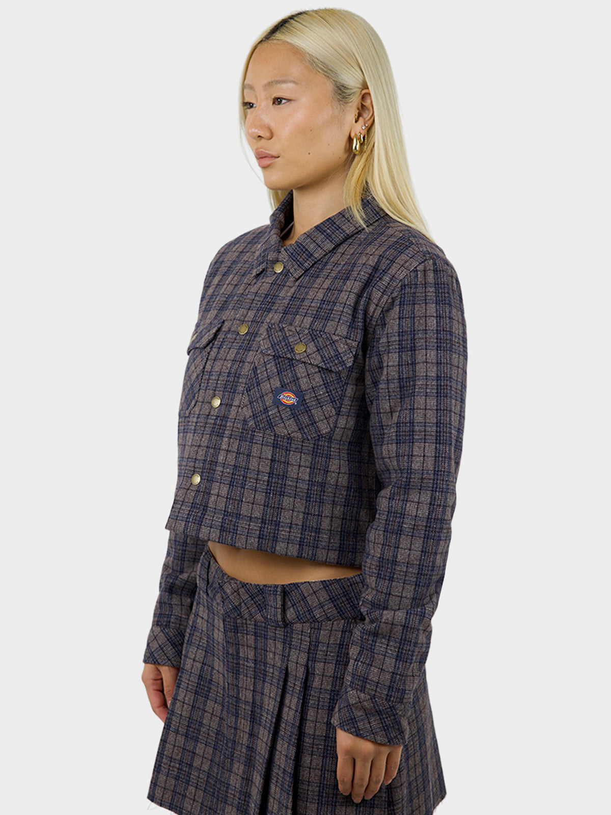 Dickies Rancher Chore Plaid Jacket | Navy Plaid