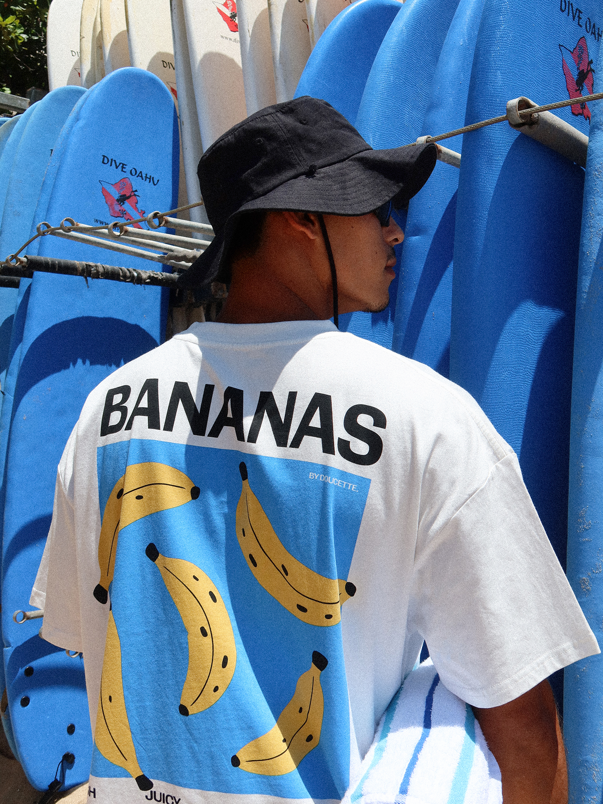 Doucette Unisex Bananas Compact Tee | Ivory