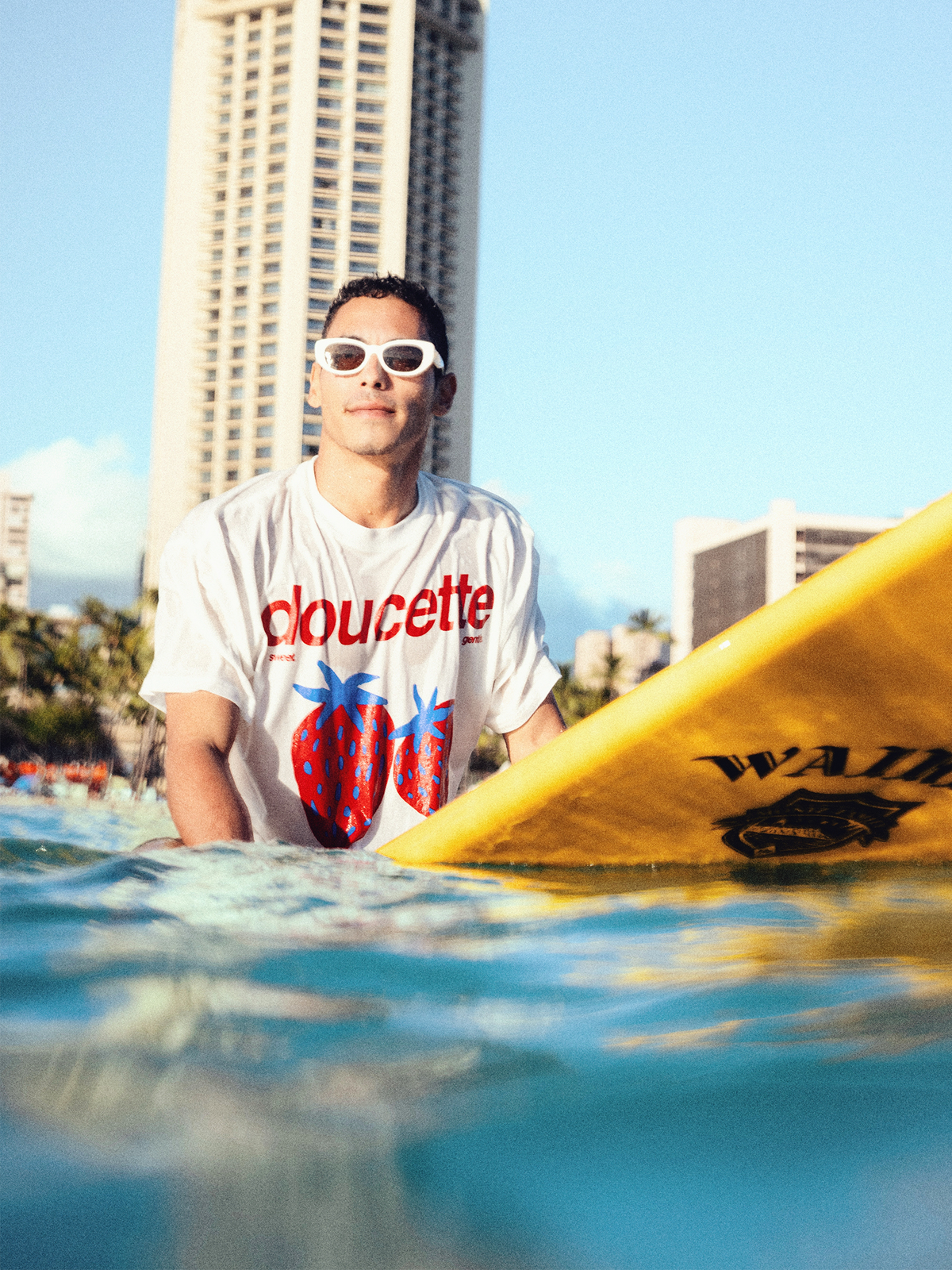 Doucette Unisex Live Sweet Compact Tee | Ivory