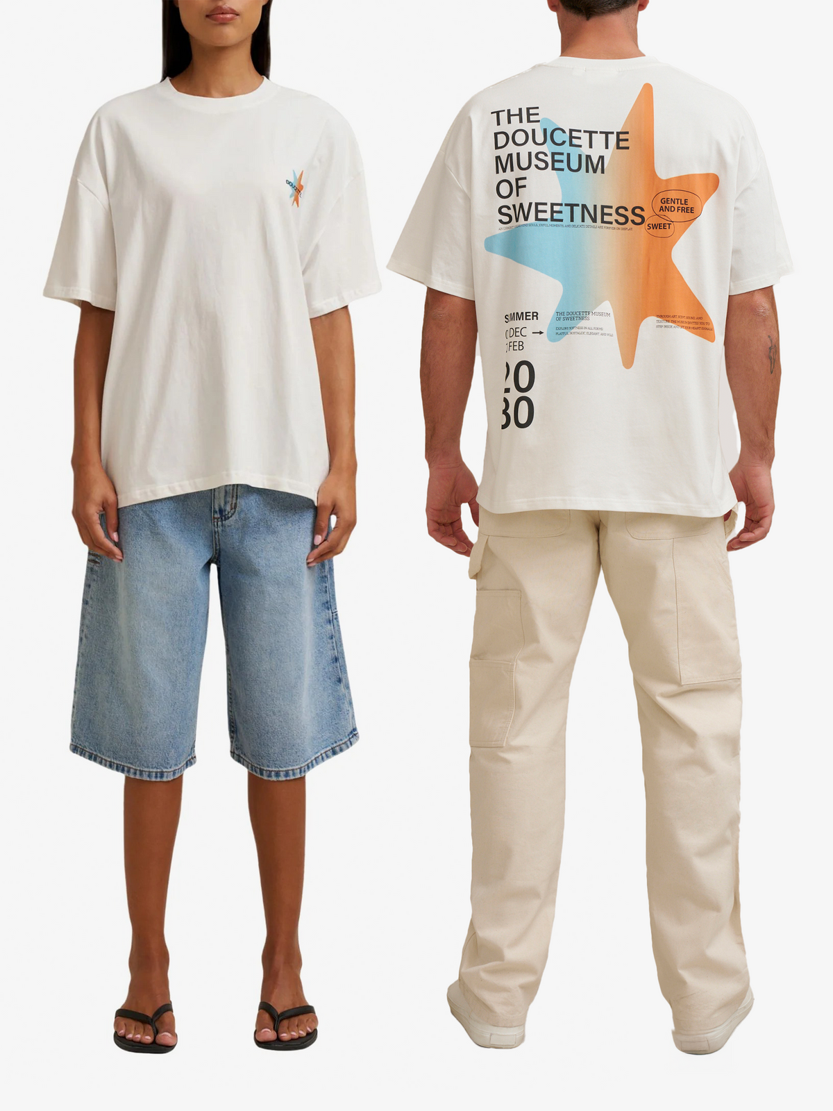 Doucette Unisex Museum Box Tee | Ivory