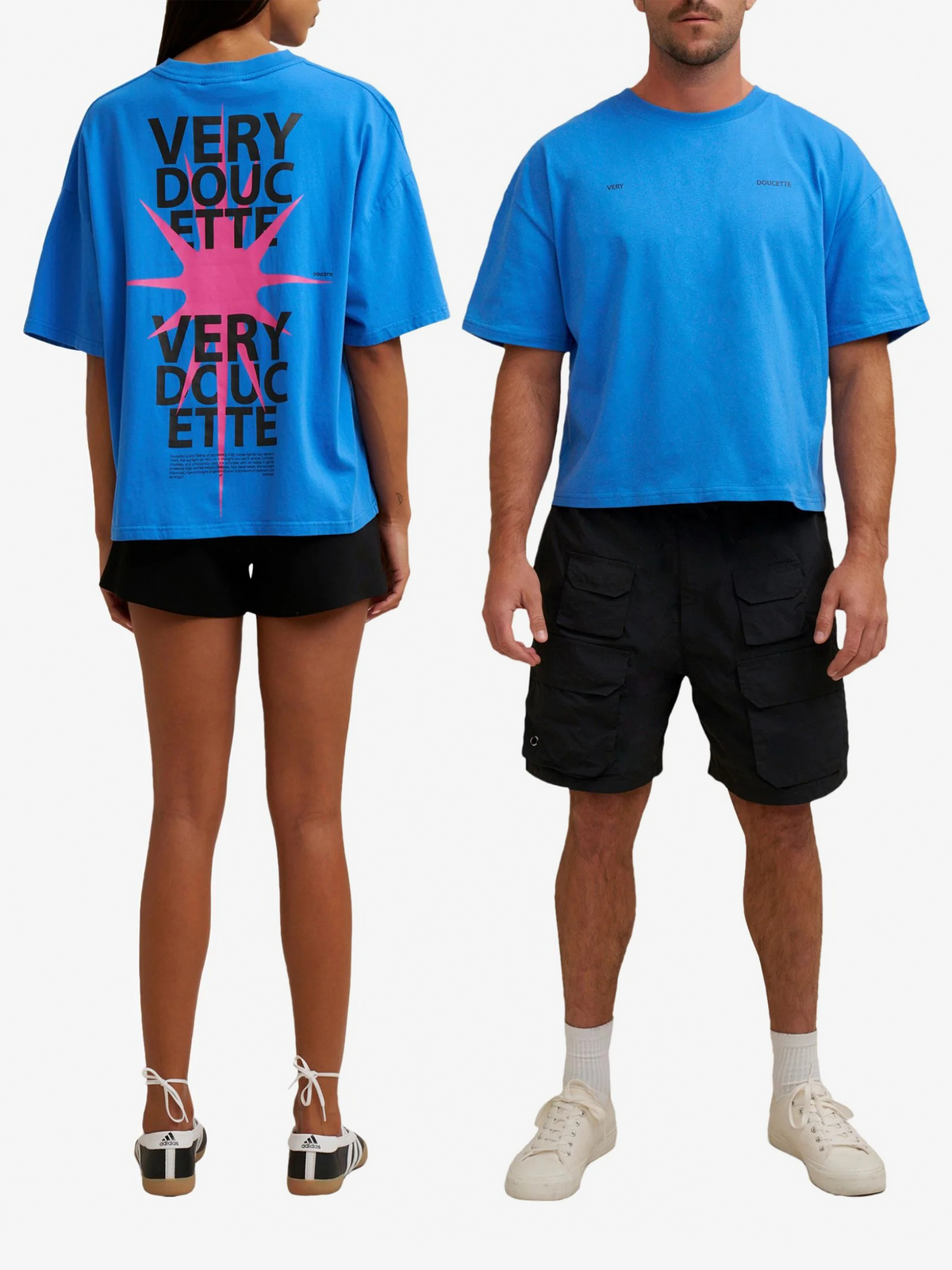 Doucette Unisex Star Compact Tee | Electric Blue