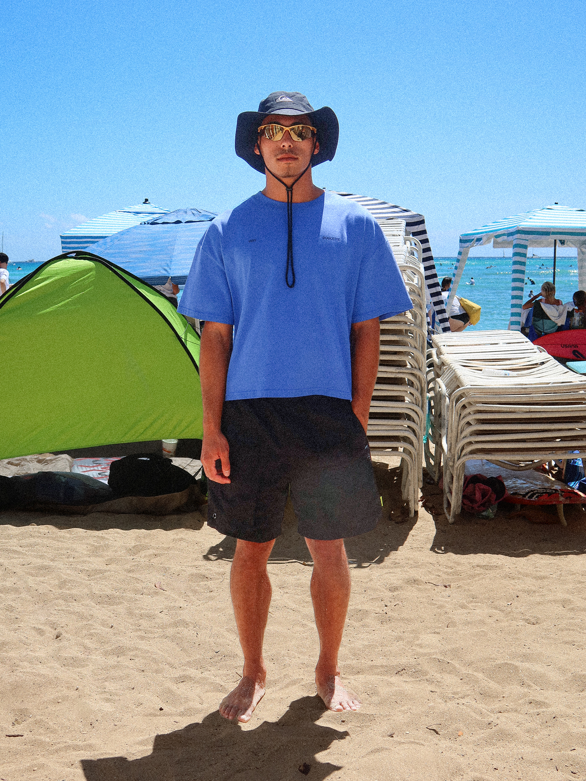 Doucette Unisex Star Compact Tee | Electric Blue