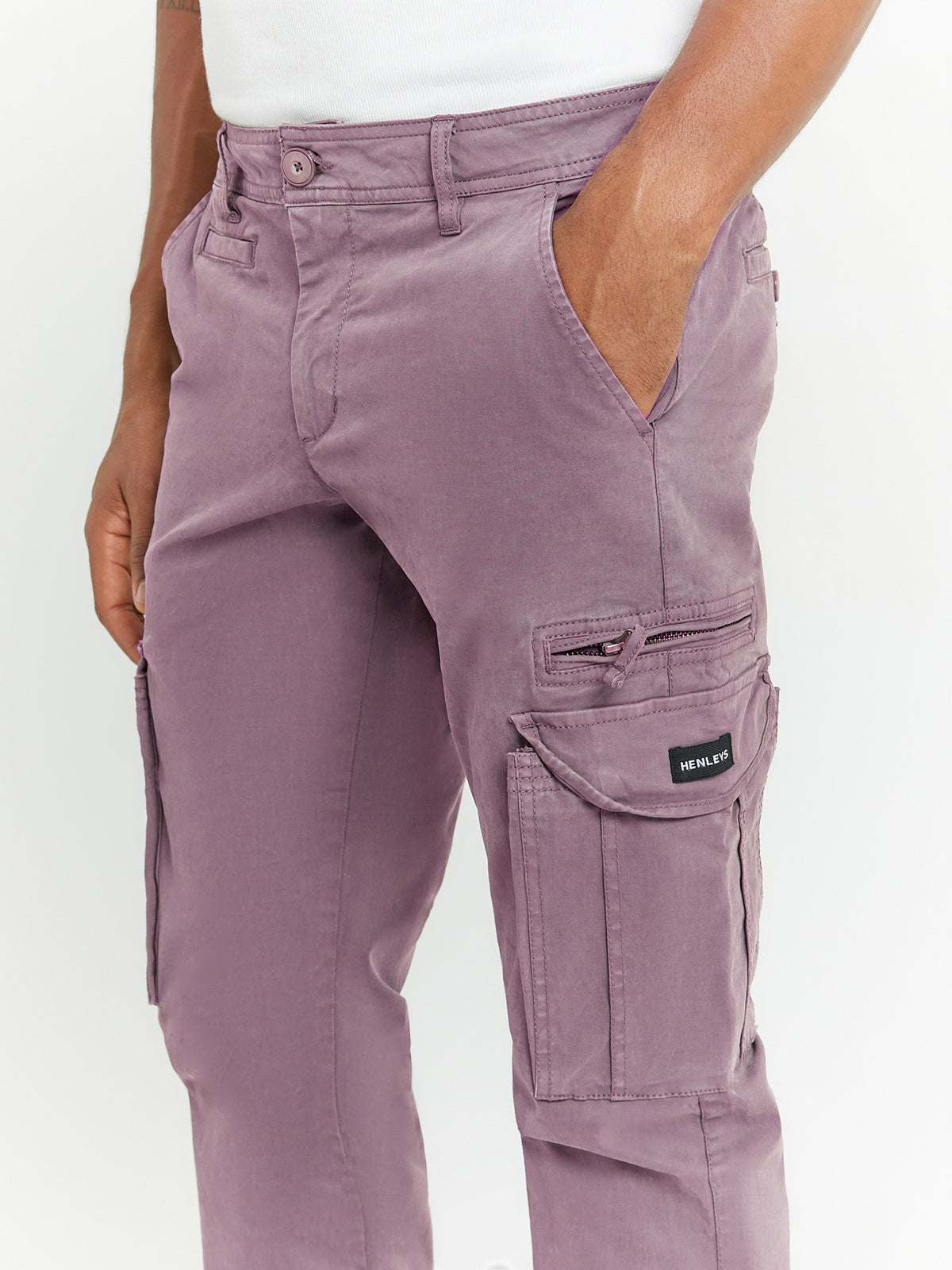 Henleys Eagle Cargo Pants | Mauve