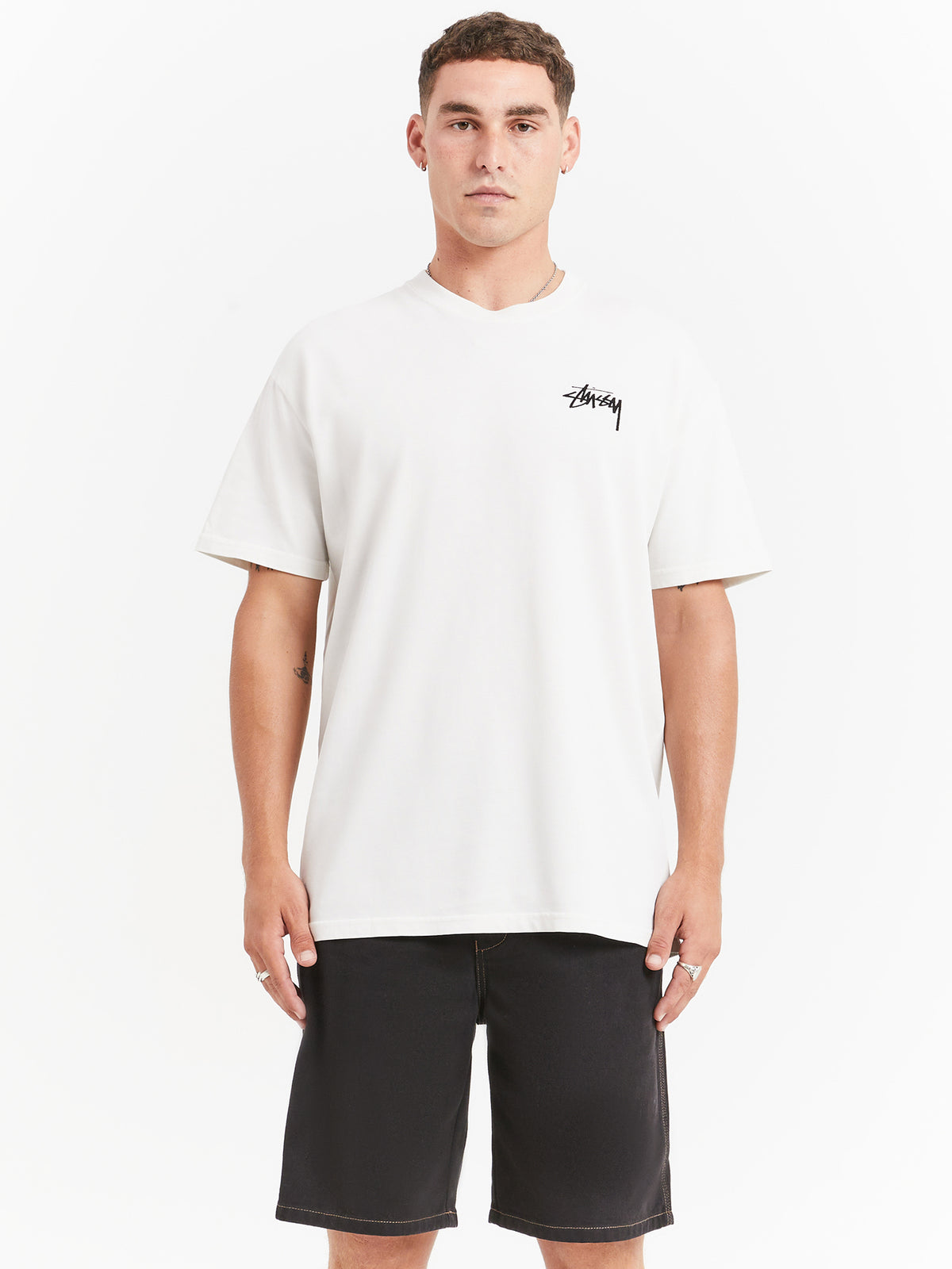 House Of Cards Heavyweight T-Shirt in Pigment White