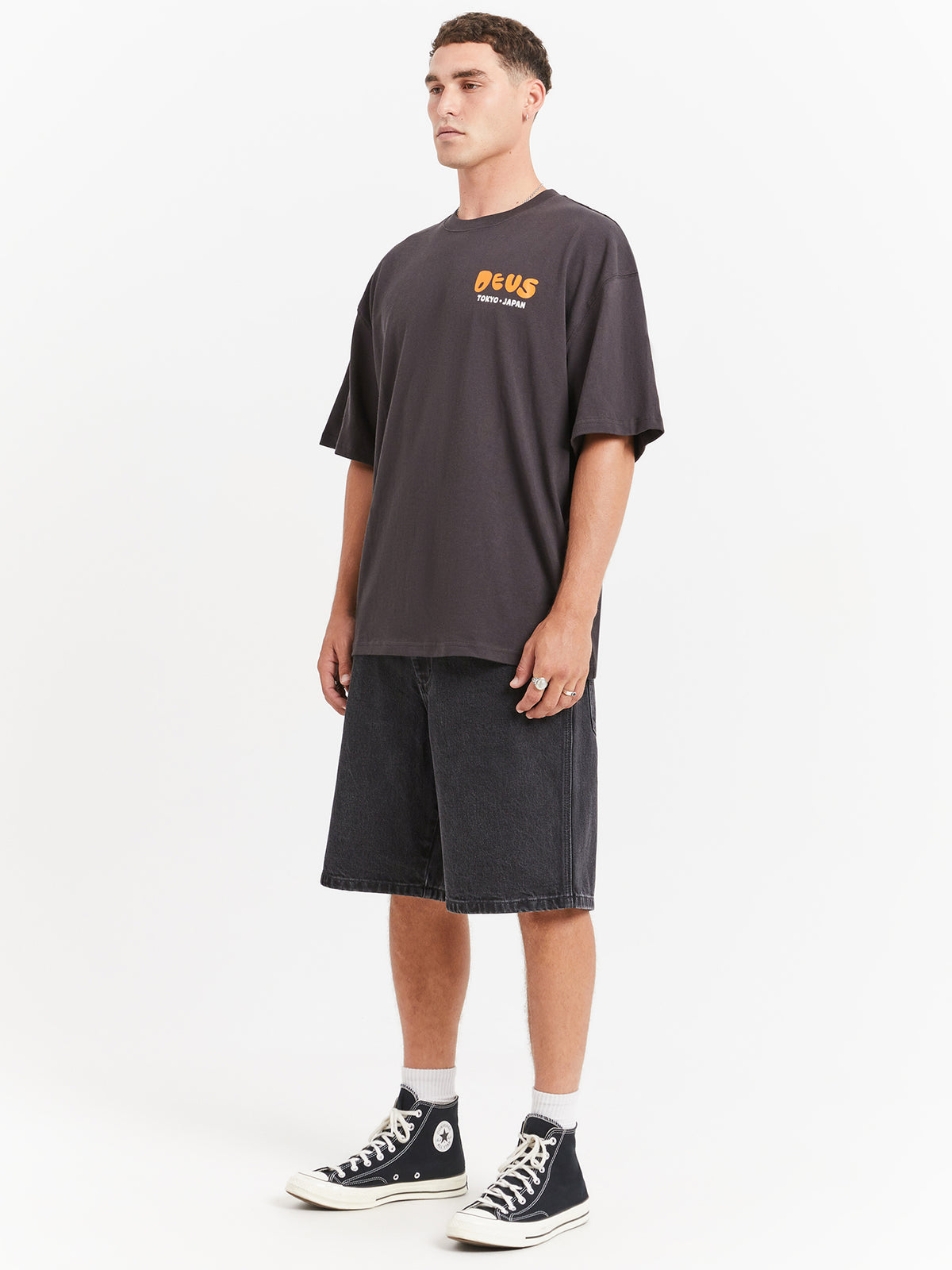 Deus Sax And The City T-Shirt | Anthracite