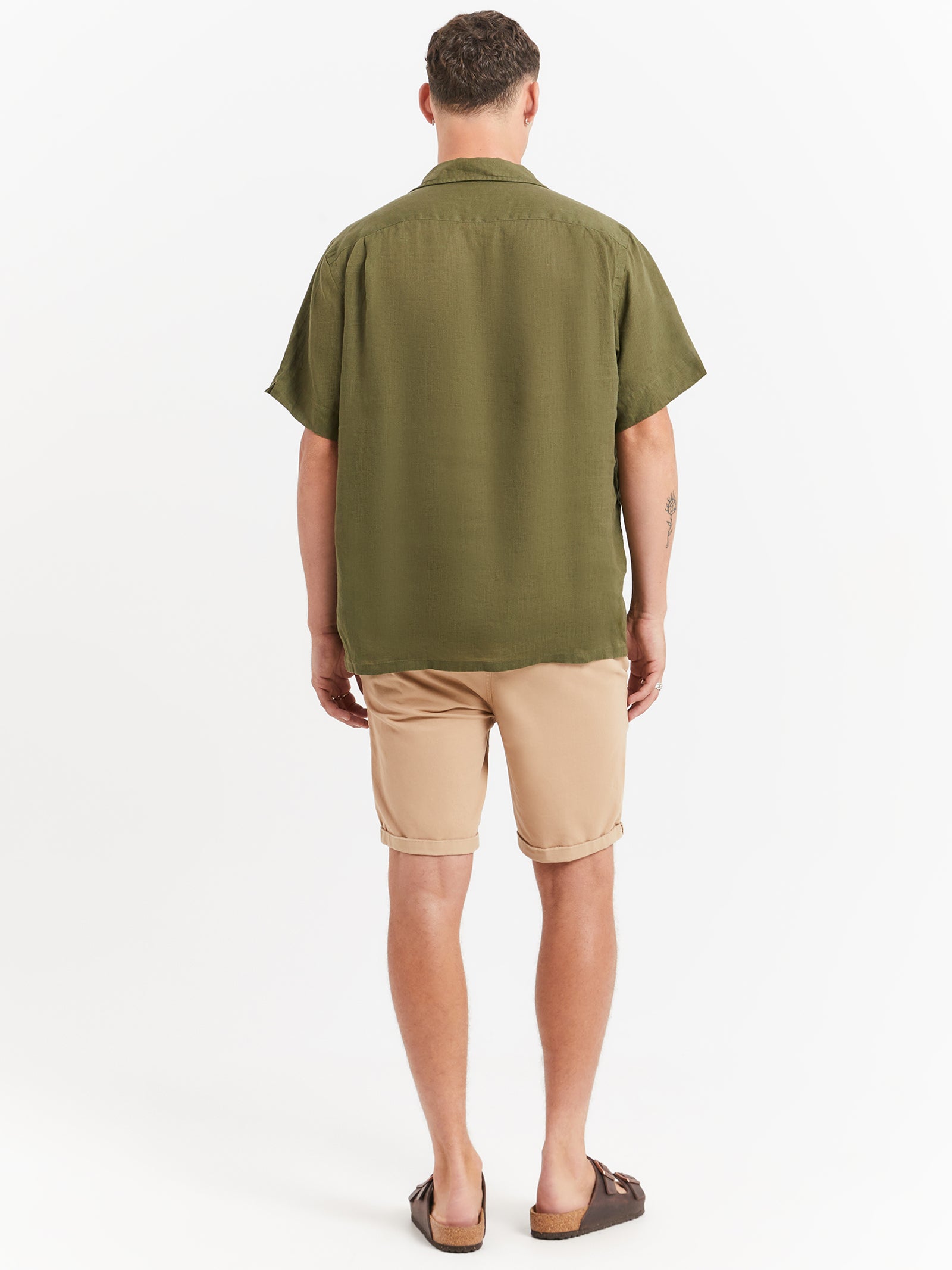 Piece Dye Linen Short Sleeve Shirt