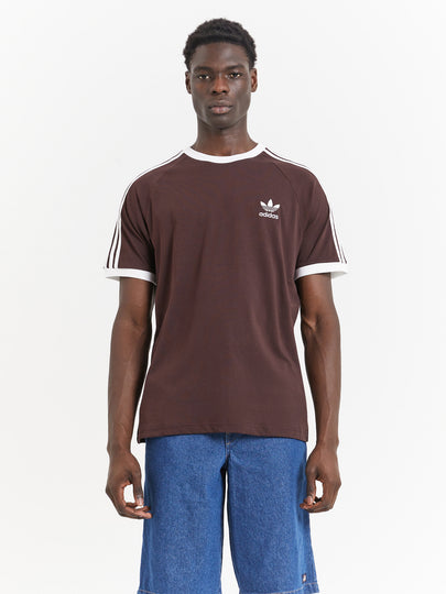 Adicolor Classics 3-Stripes T-Shirt in Shadow Brown