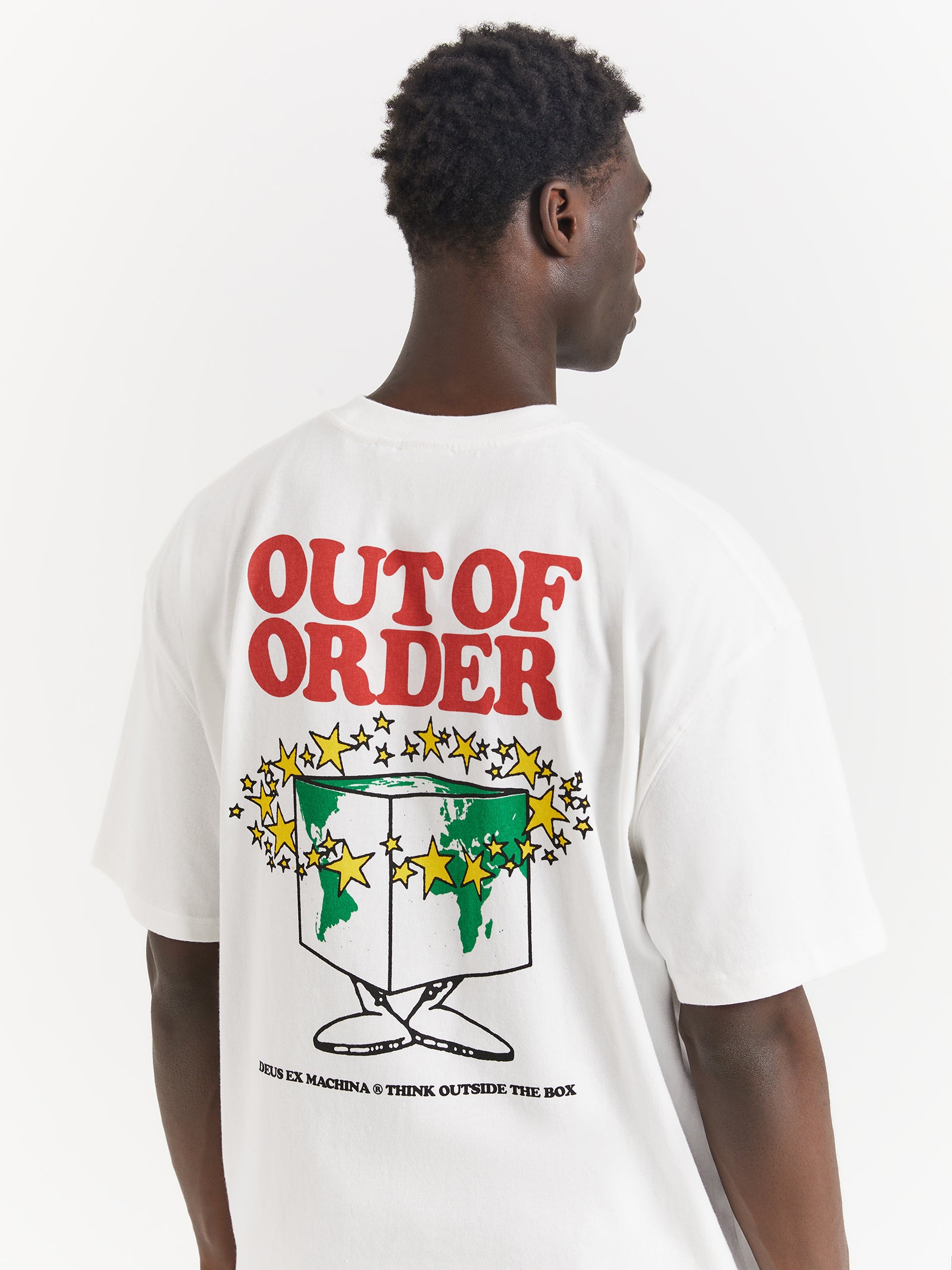 New World Order T-Shirt in Vintage White