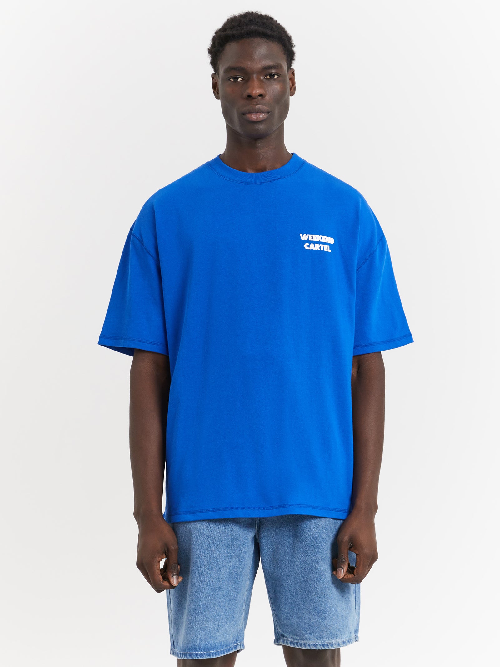 Pasta Chart T-Shirt in Cobalt