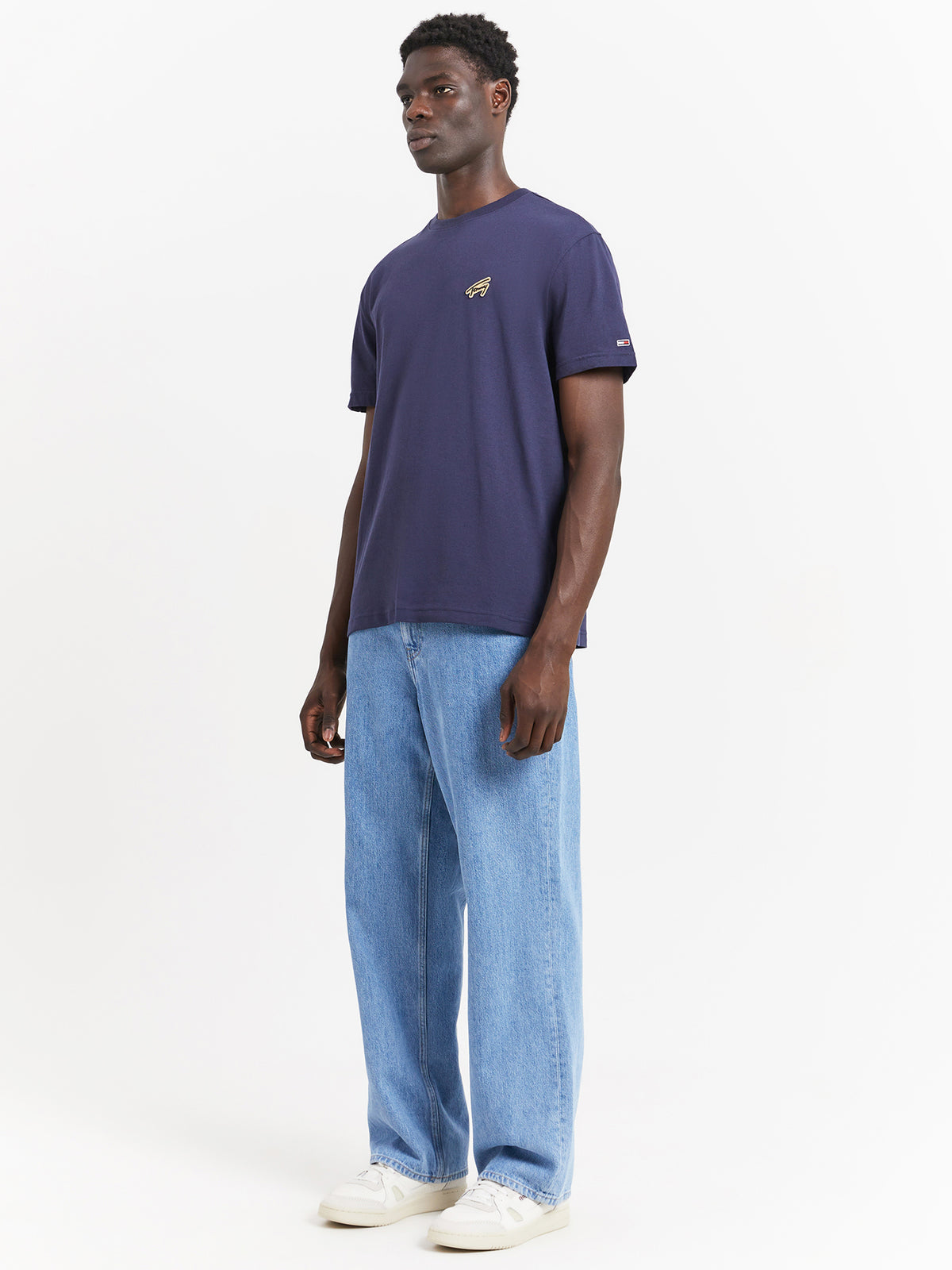 Tommy Hilfiger Classic Gold Signature T-Shirt | Twilight Navy