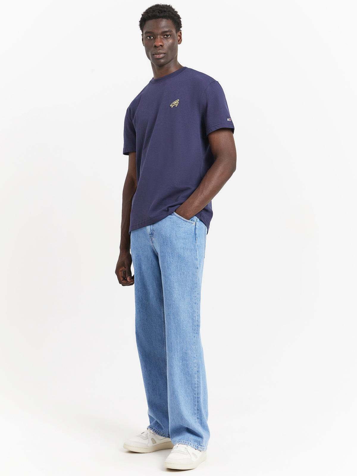 Tommy Hilfiger Classic Gold Signature T-Shirt | Twilight Navy