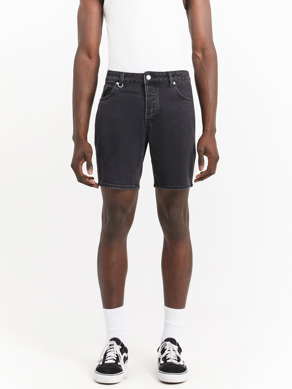 Lou Denim Shorts in Transit Washed Black