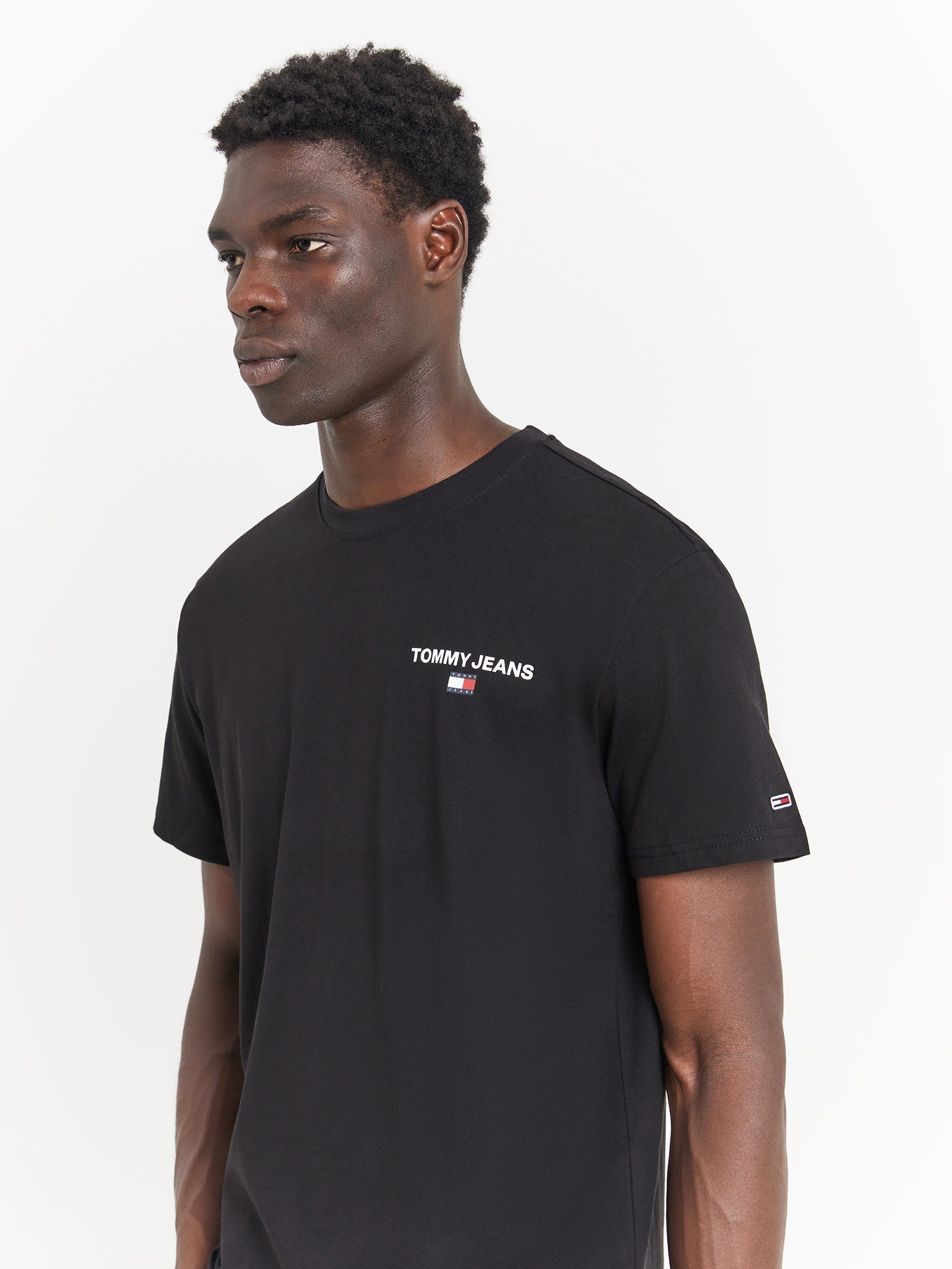Classic Linear Back Print T-Shirt in Black