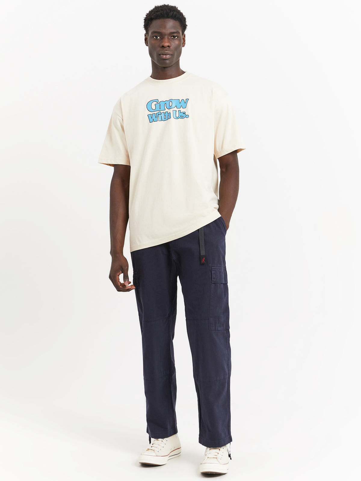 Grow With Us T-Shirt in Ecru Off-White