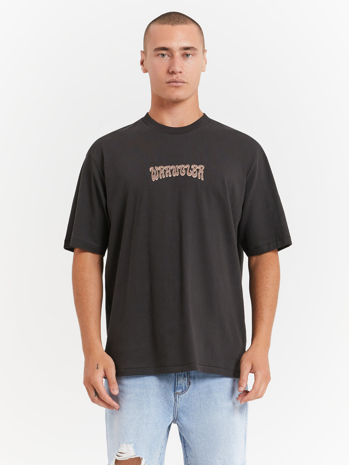 Wrangler Botanical Love Slacker T-Shirt | Worn Black