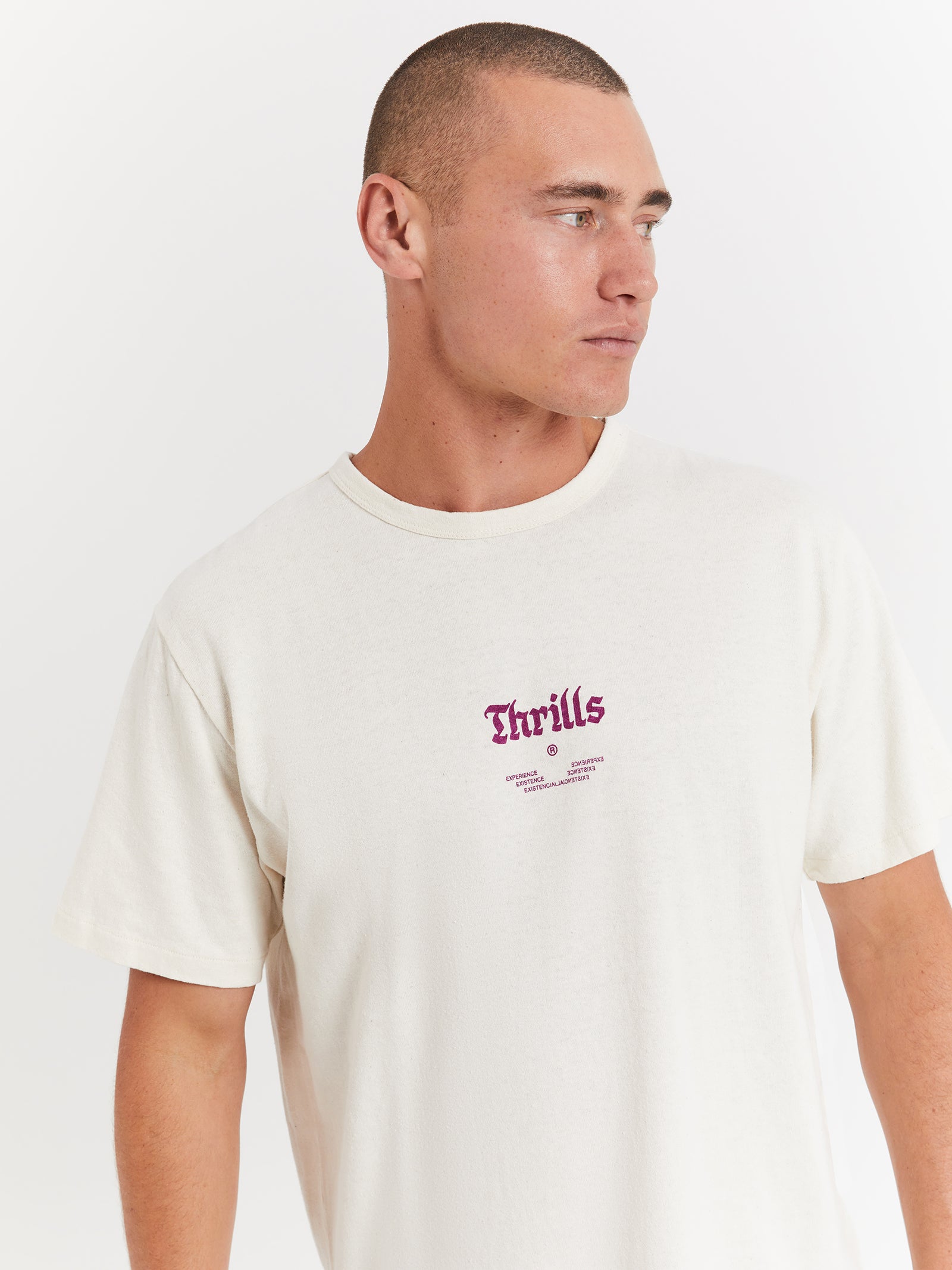 Wishes Come True Merch Fit T-Shirt in Unbleached