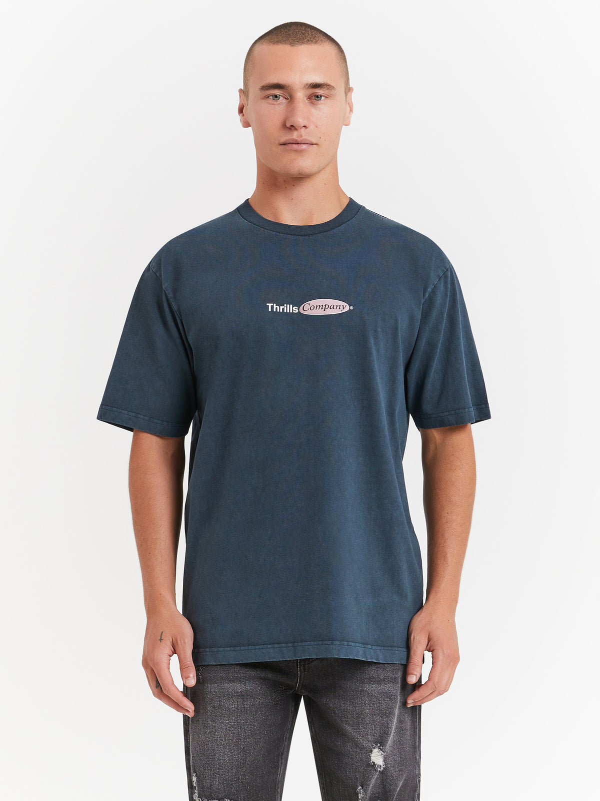 In Harmony Oversize Fit T-Shirt in Petrol
