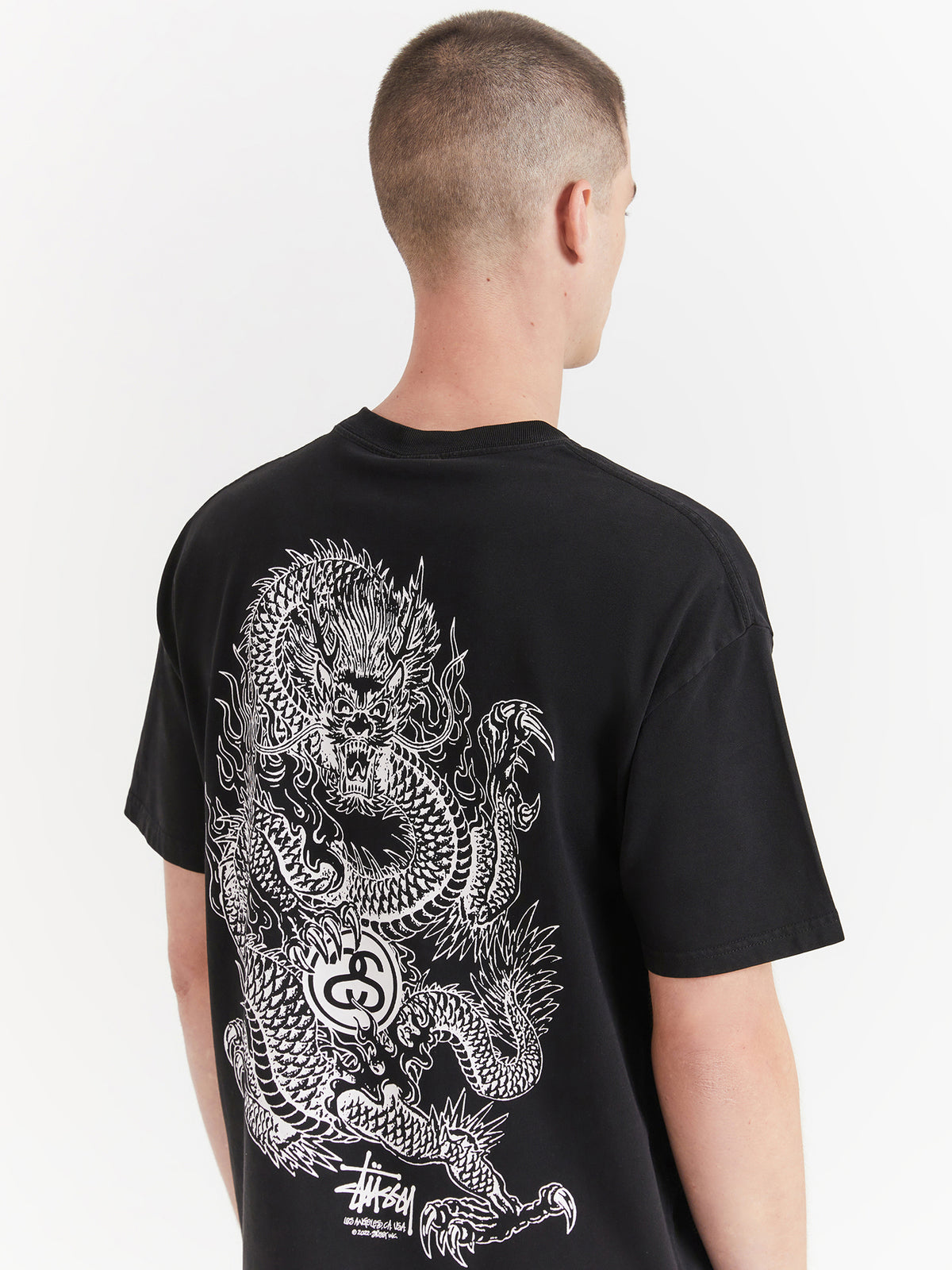 Dragon 50-50 T-Shirt in Pigment Black