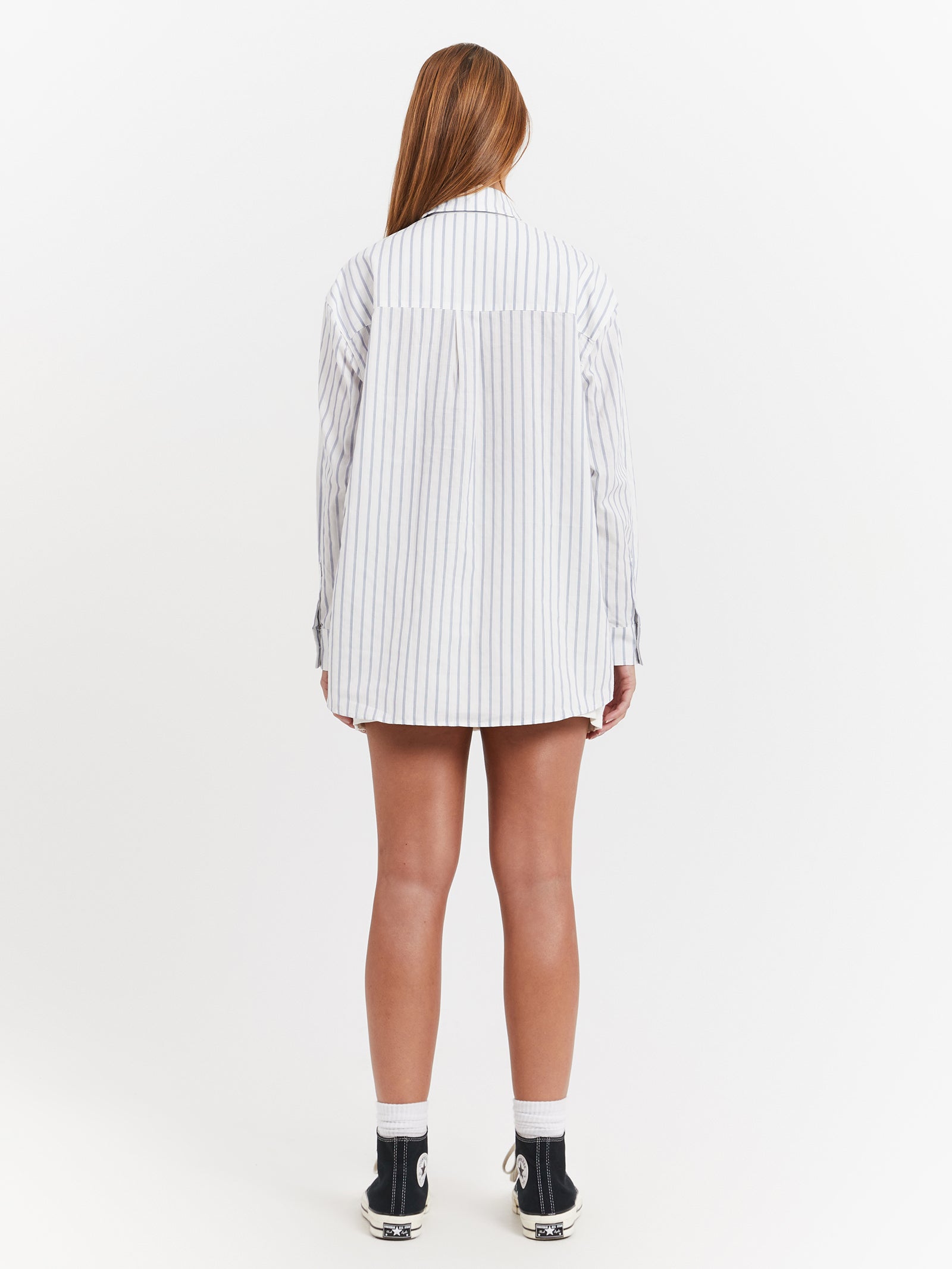 Stussy Surfman Classic Stripe Shirt Blue / White