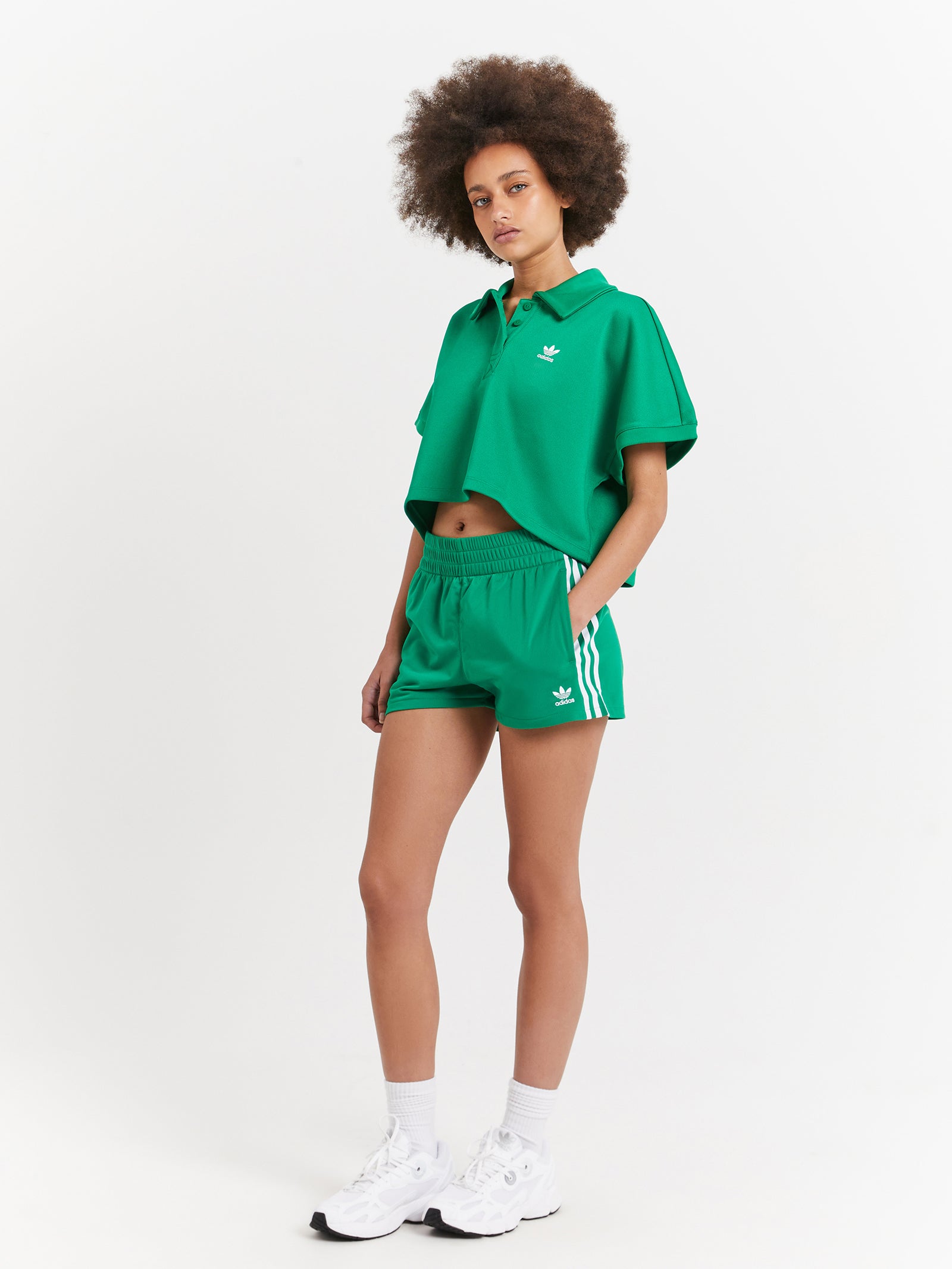 Adicolor Three Stripe Shorts in Green