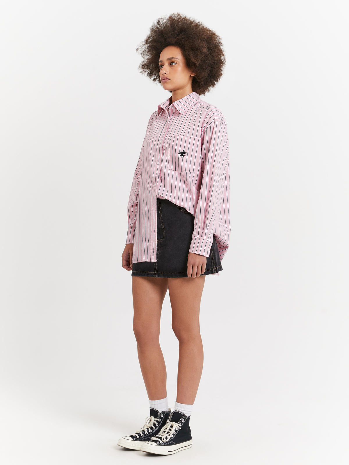 Stussy Workwear Denim Mini Skirt | Black