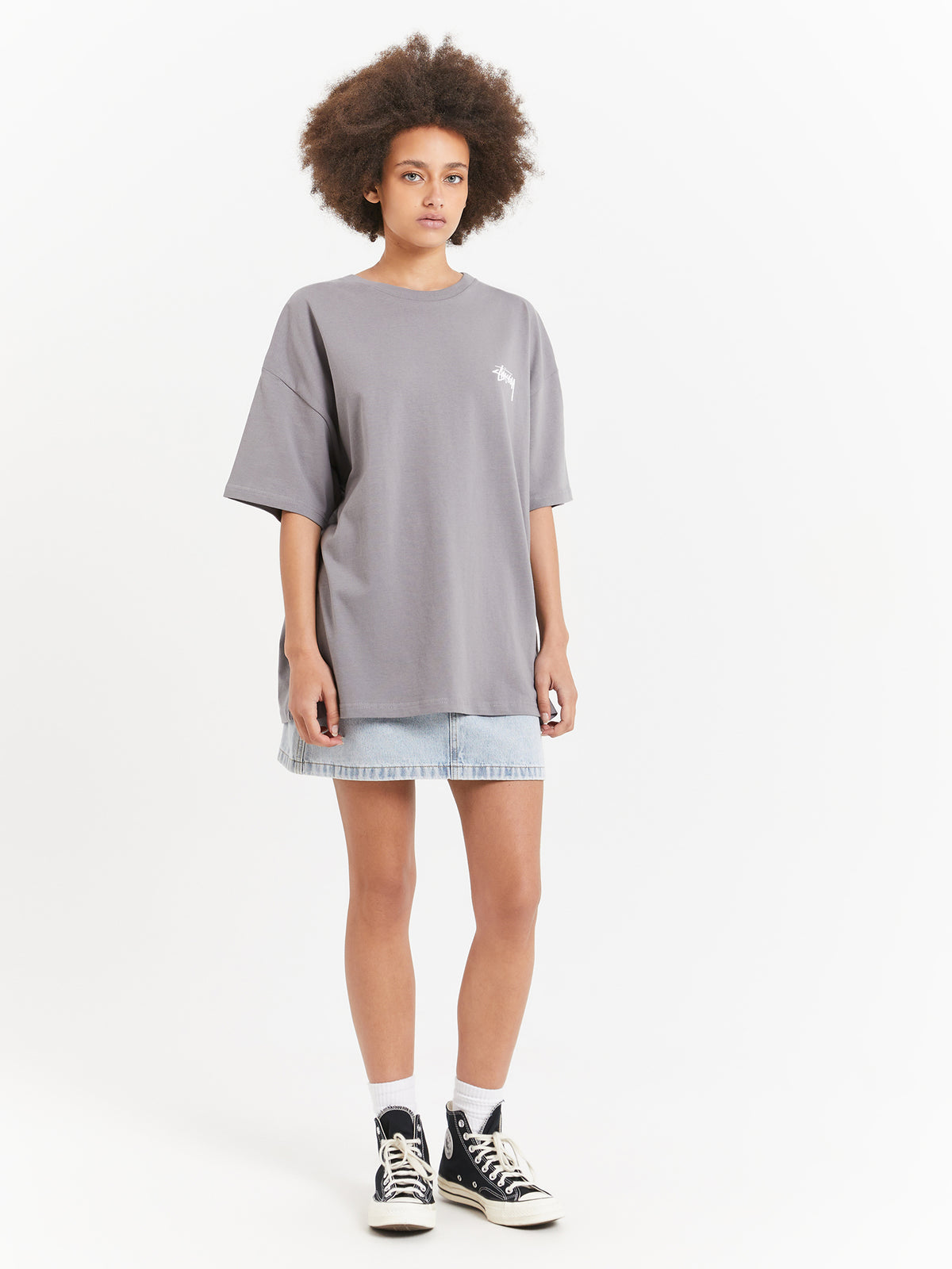 Stussy Workwear Denim Mini Skirt | Light Blue