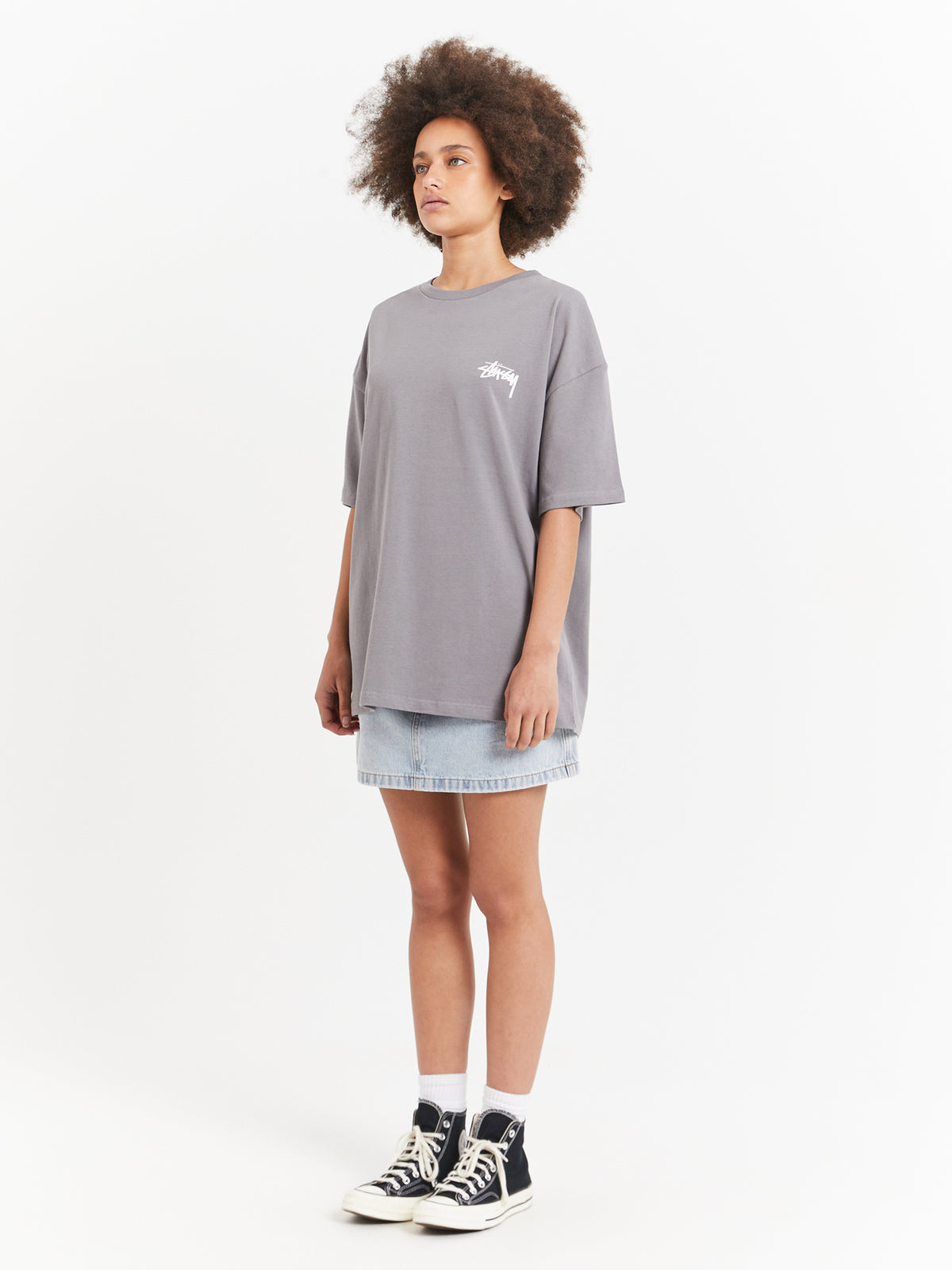 Stussy Workwear Denim Mini Skirt | Light Blue