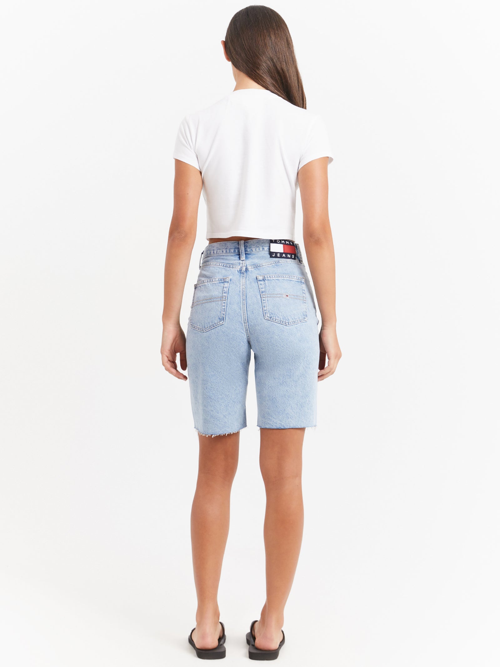 Harper Bermuda High Rise Denim Jorts