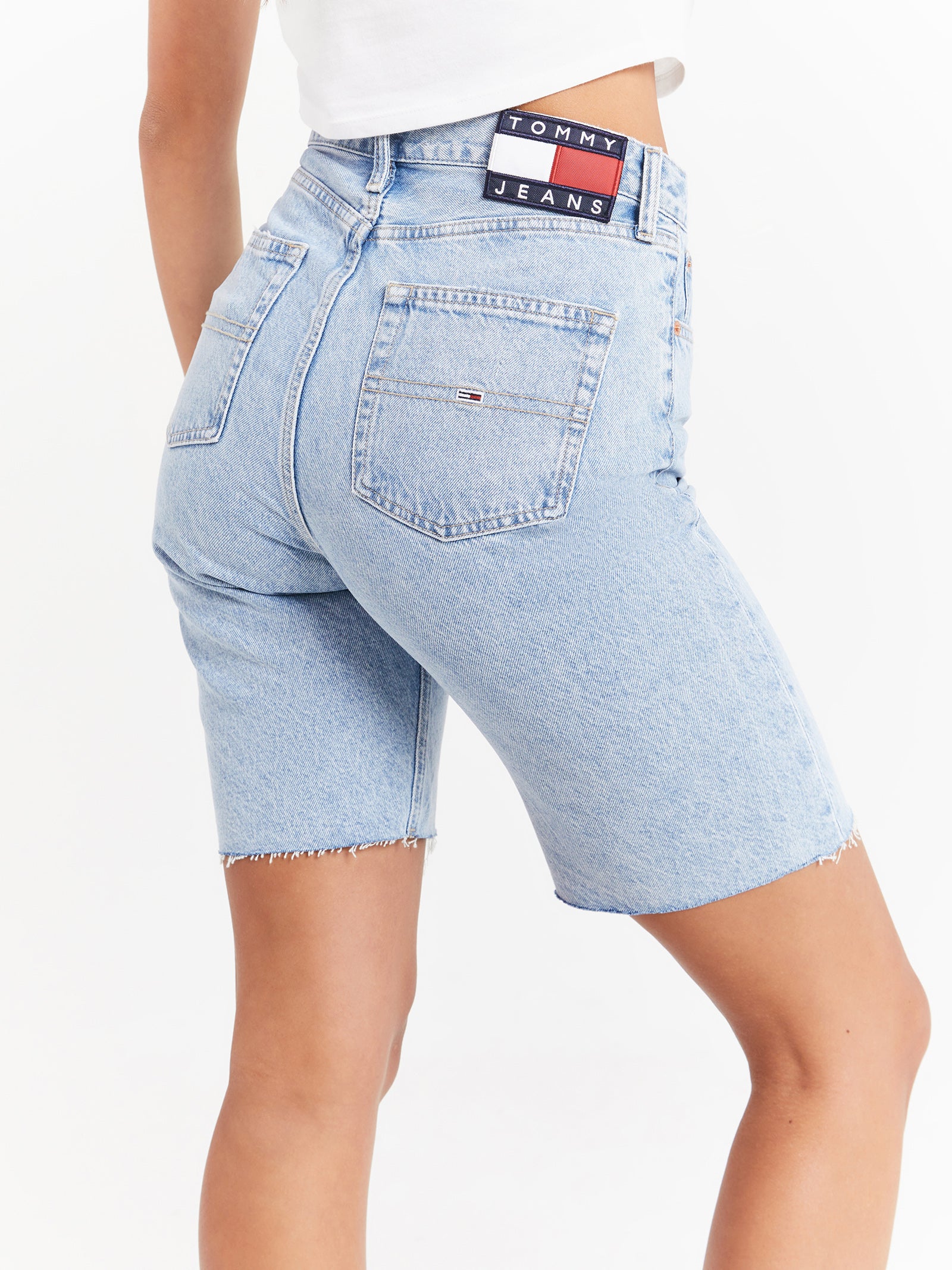 Harper Bermuda High Rise Denim Jorts