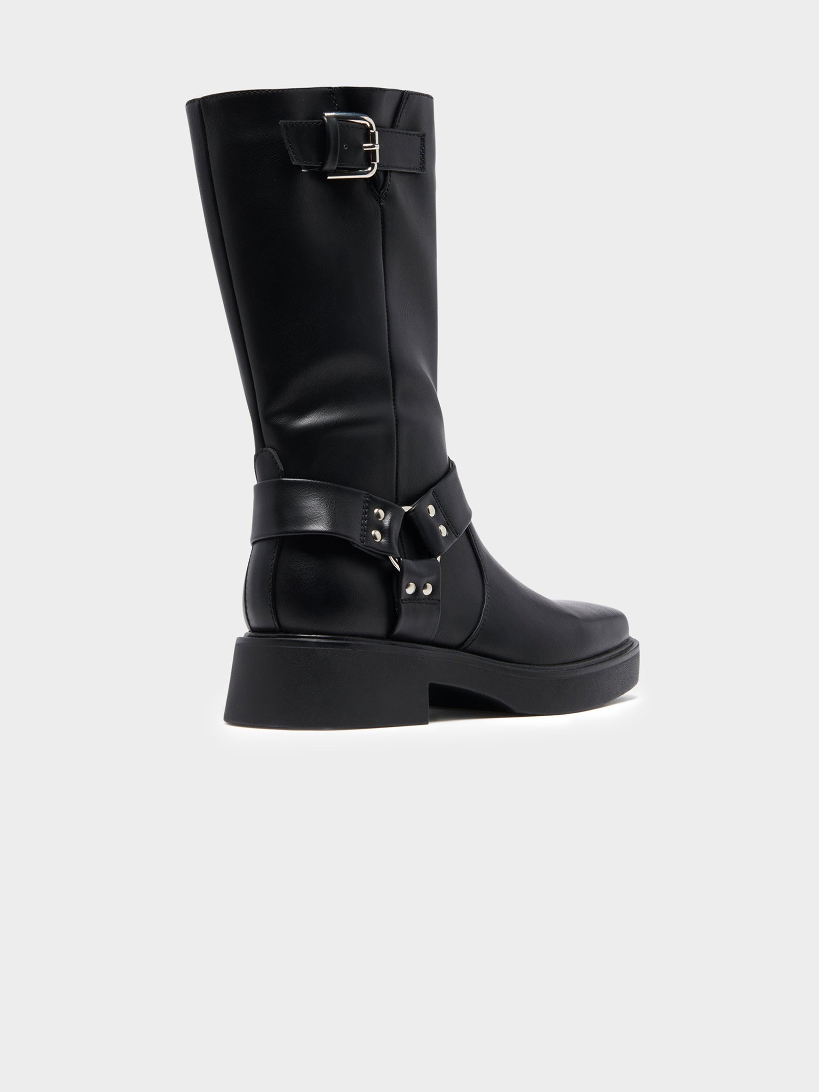 The Edge Mid-Calf Biker Boots - Main Image