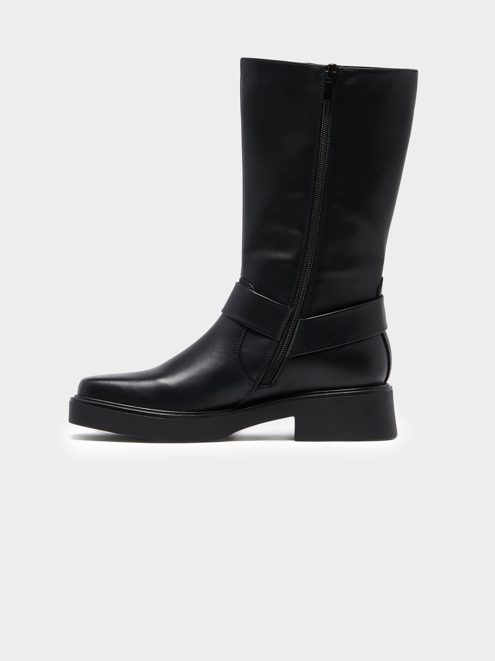 The Edge Mid-Calf Biker Boots - Main Image