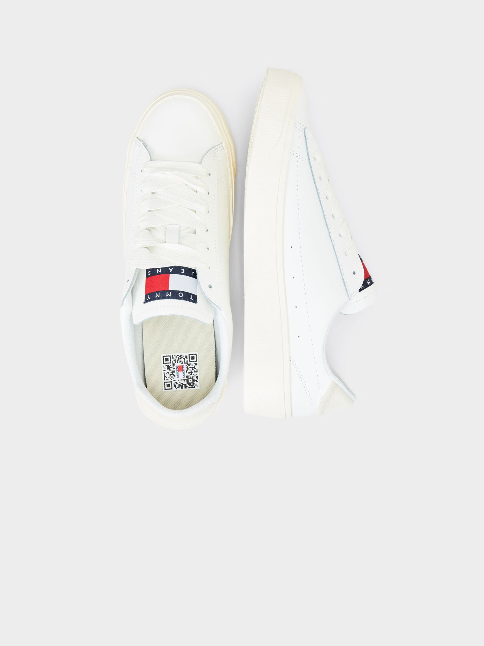 Flag Accent Leather Sneaker