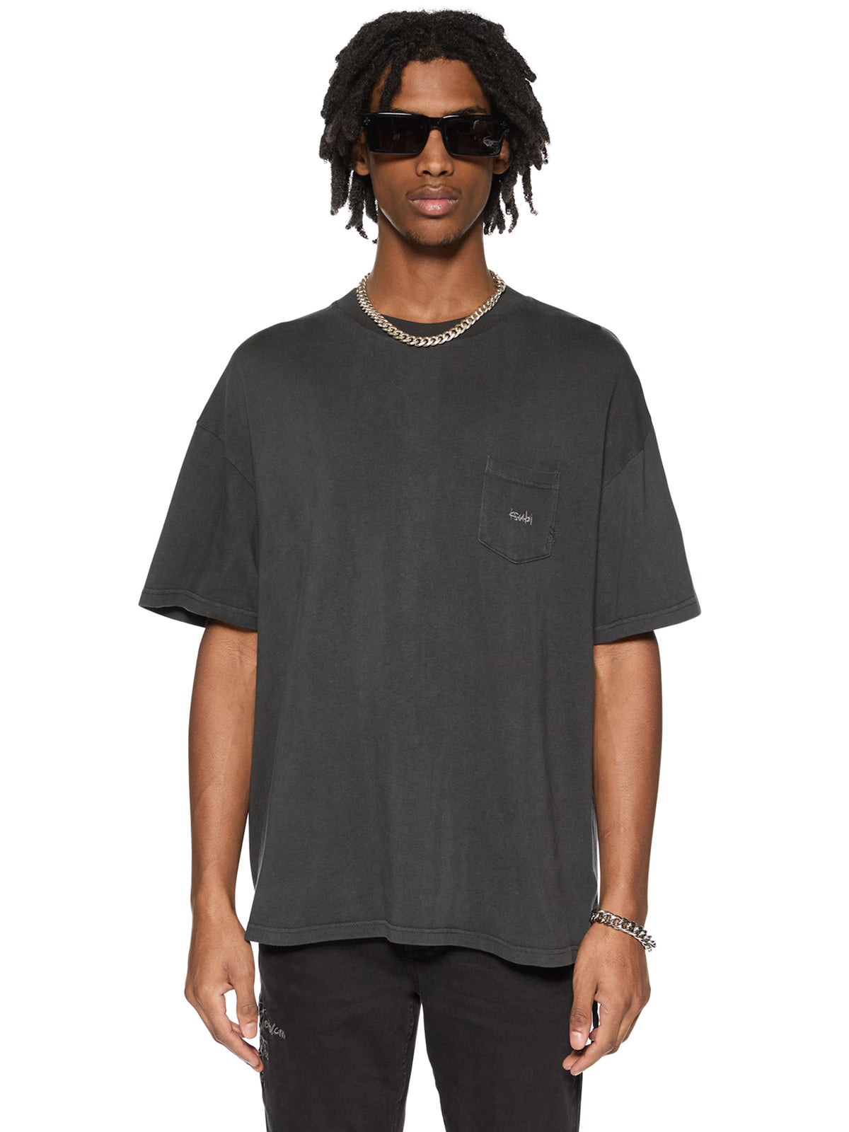 Ksubi EST Pocket SS Tee | OLD BLACK