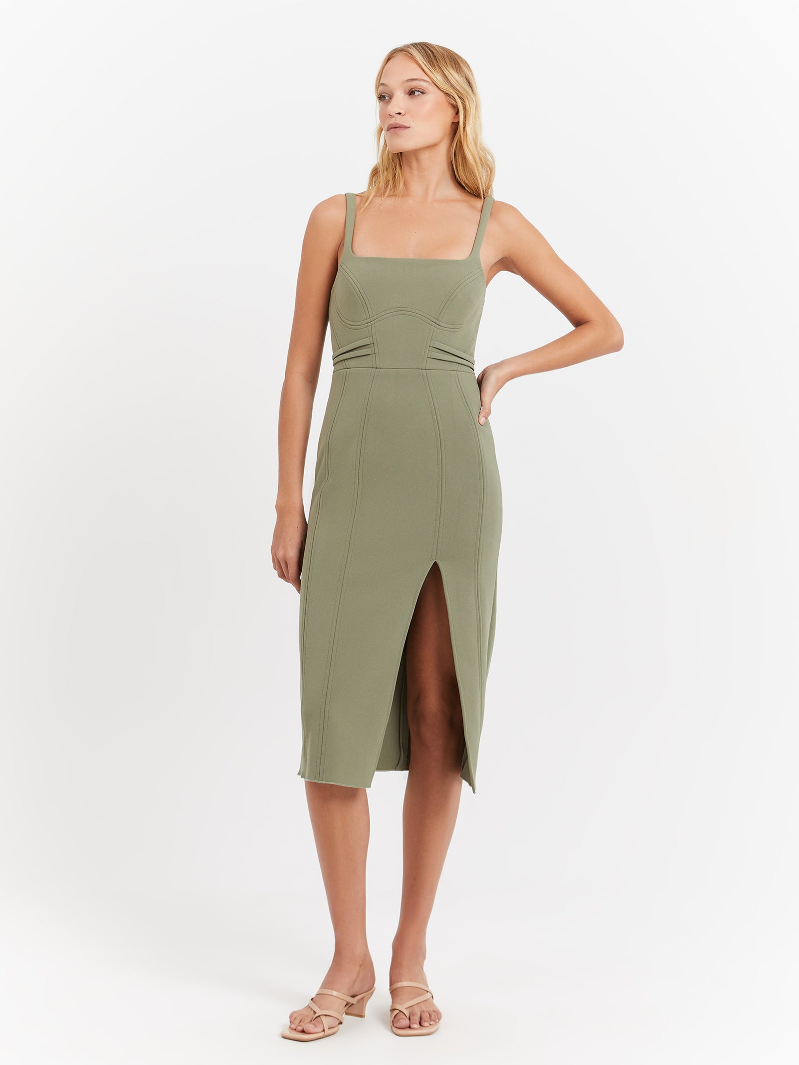 Kavita Bonded Midi Dress