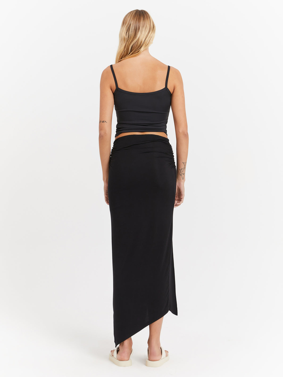 Miko Asymmetrical Skirt in Black