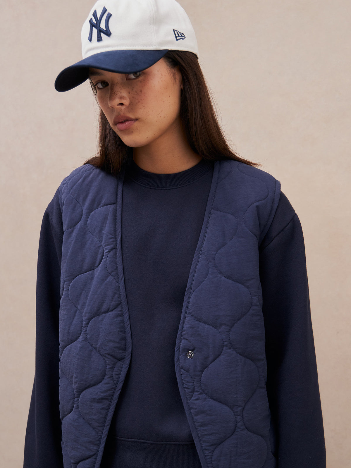 MSE Quilted Vest | Navy