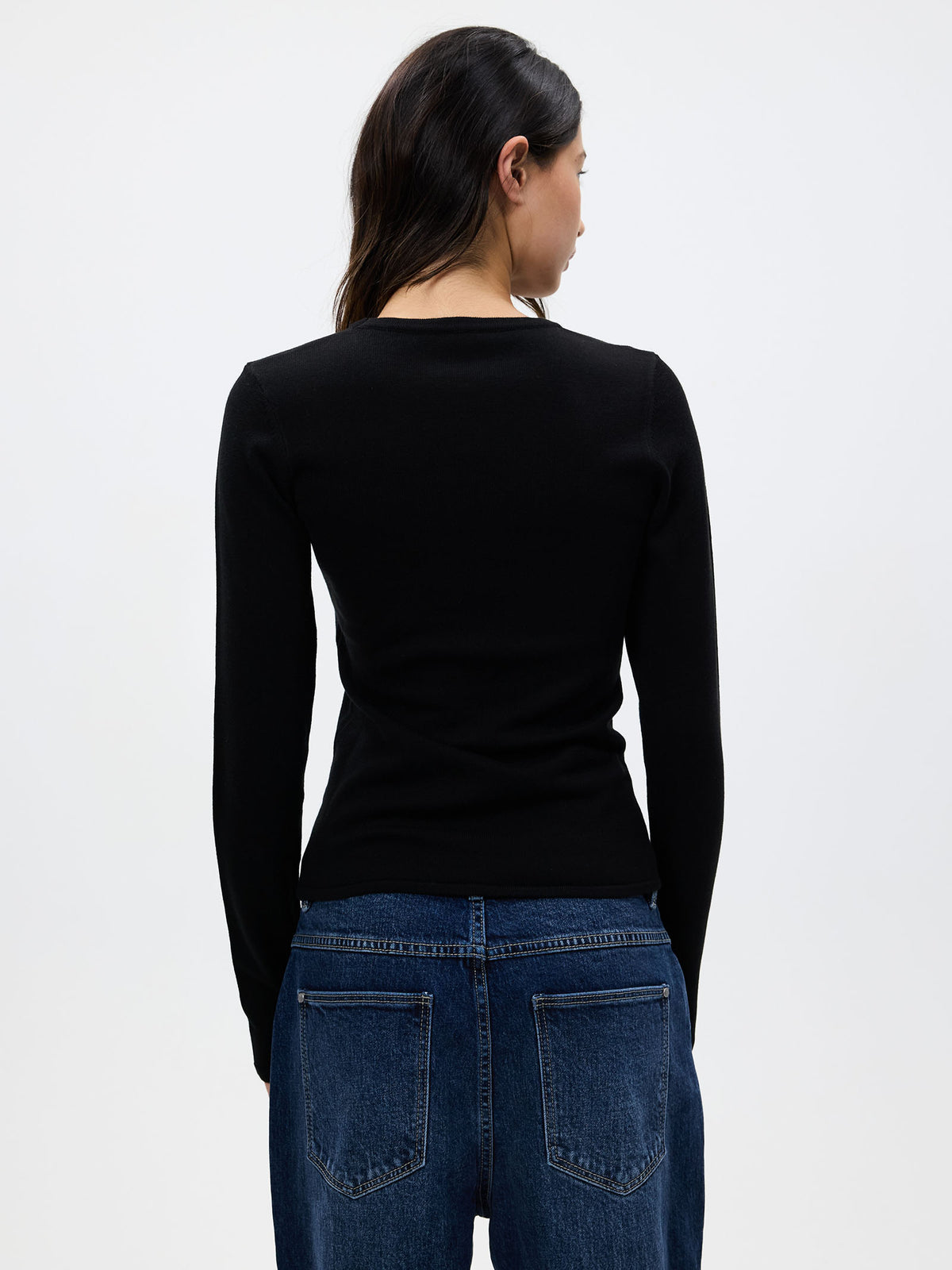 MSE Long Sleeve Knit Top | Black