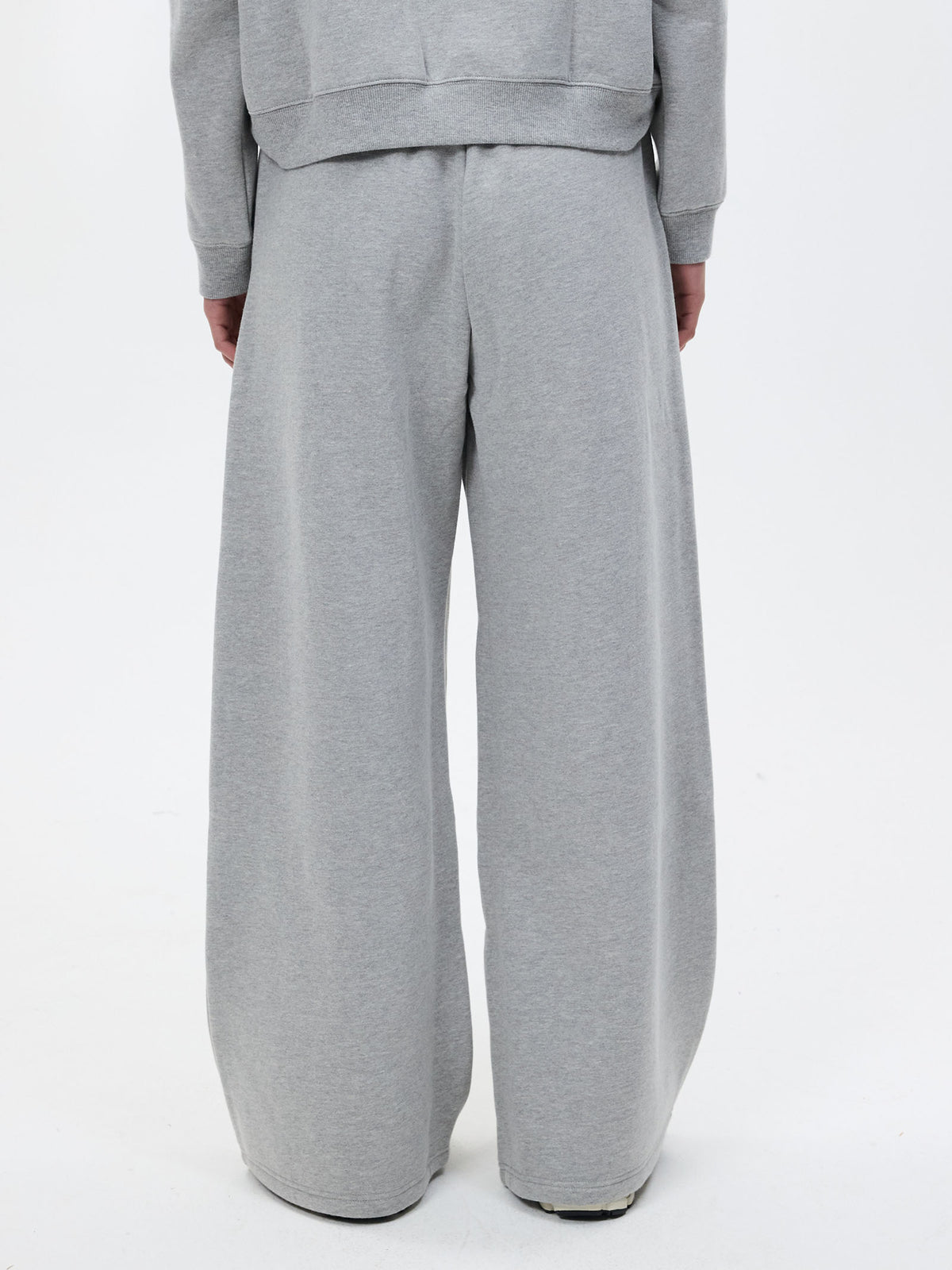 MSE Wide Leg Track Pant | Grey Marle